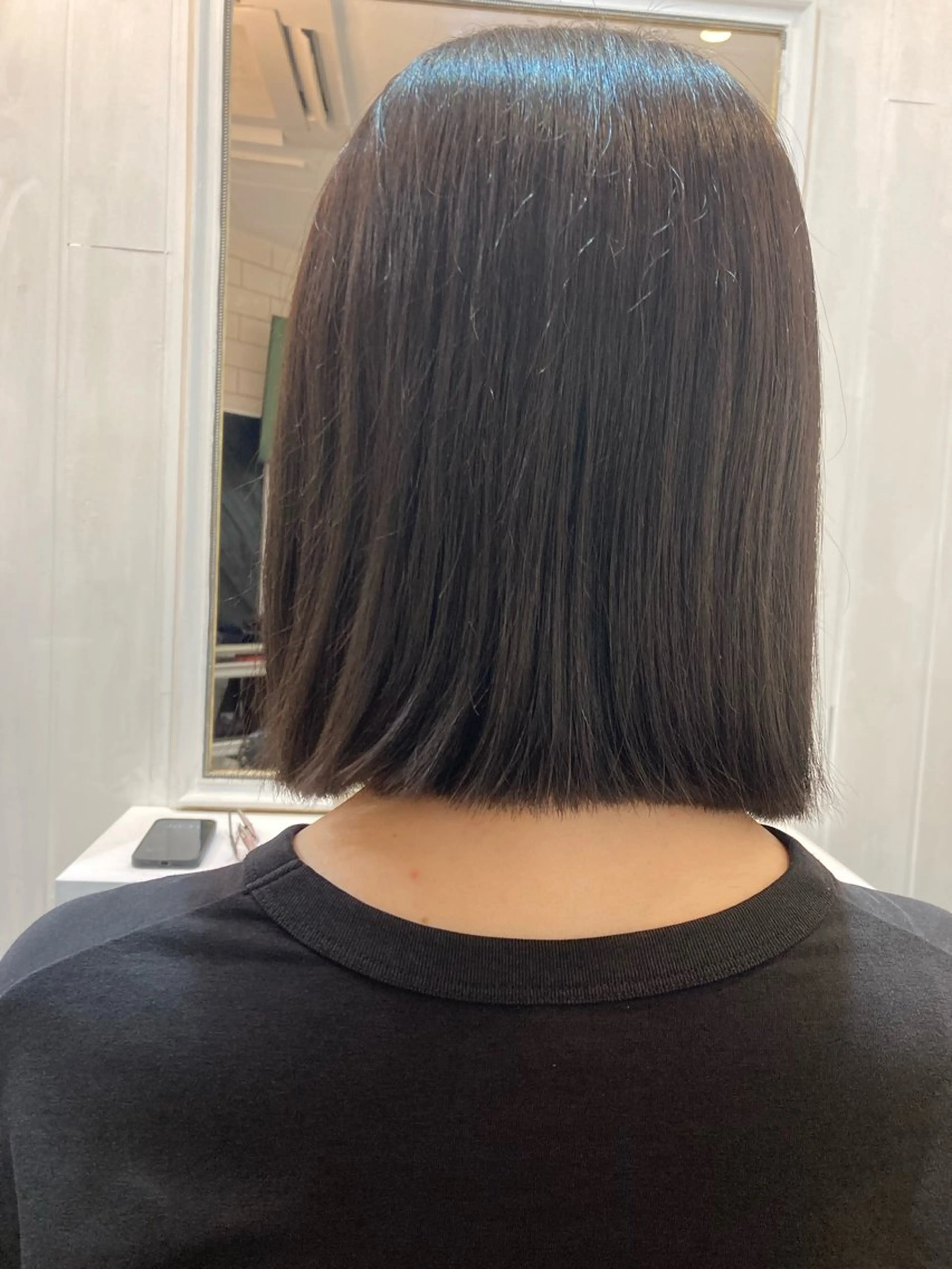 ミディアム カラー ベージュカラー ボブ JUNO HAIR SALON所属・RuCOR. yuriのヘアスタイル