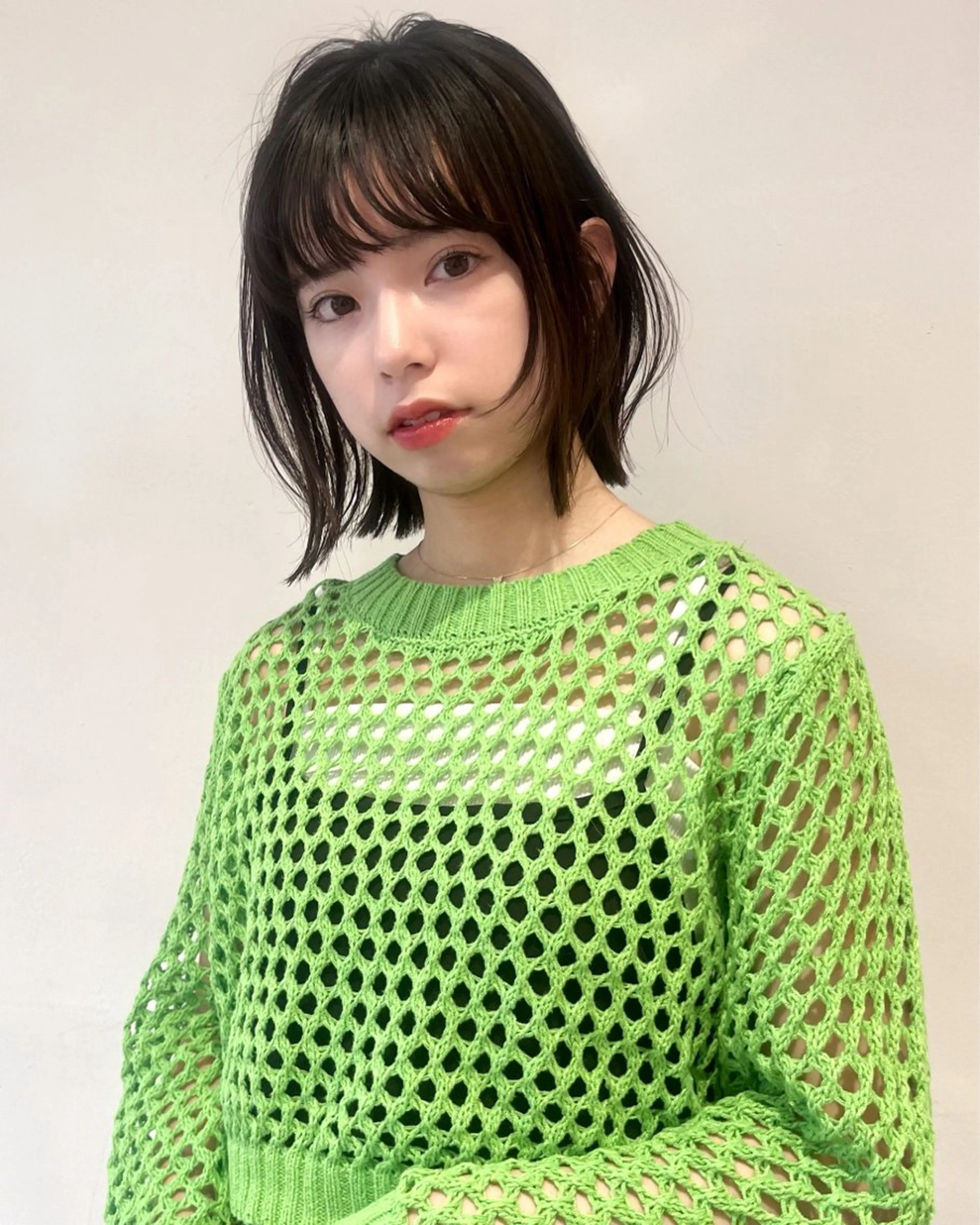 ミディアム カラー あ あのヘアスタイル