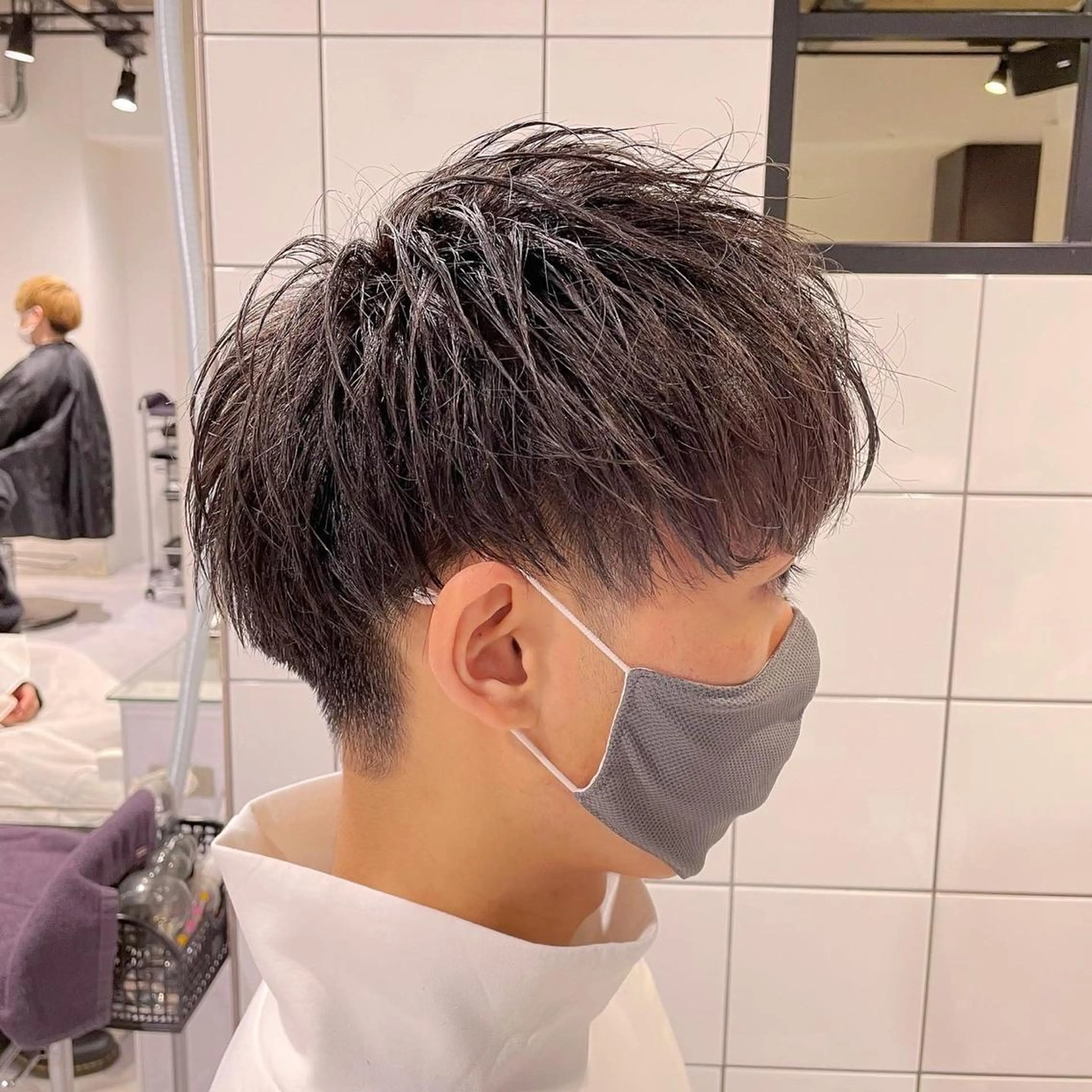 ショート カラー パーマ メンズ 【メンズサロン】 BLUCK 横浜のヘアスタイル