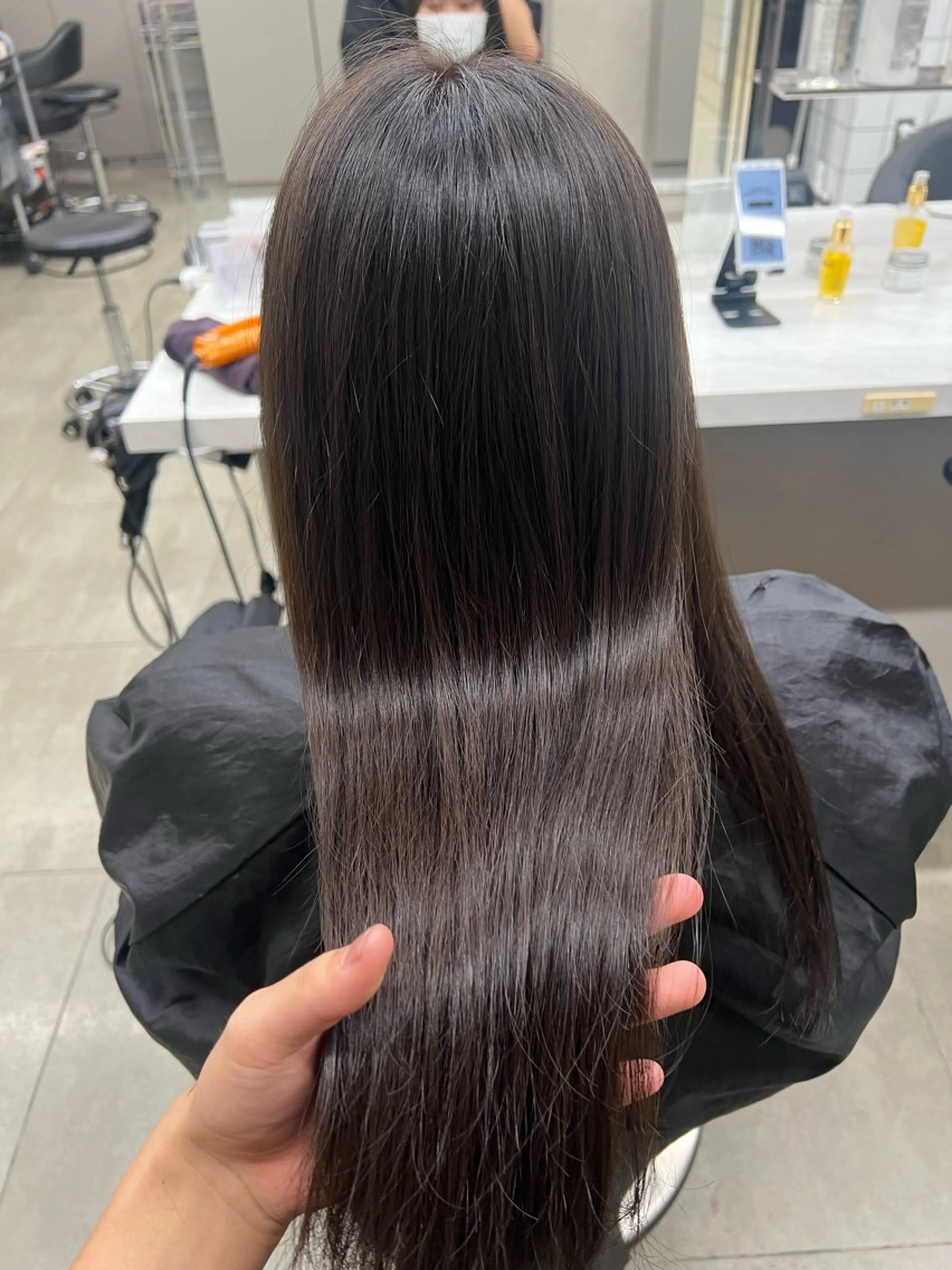 ロング カラー ヘアカラー トリートメント 韓国レイヤーカット /REIのヘアスタイル