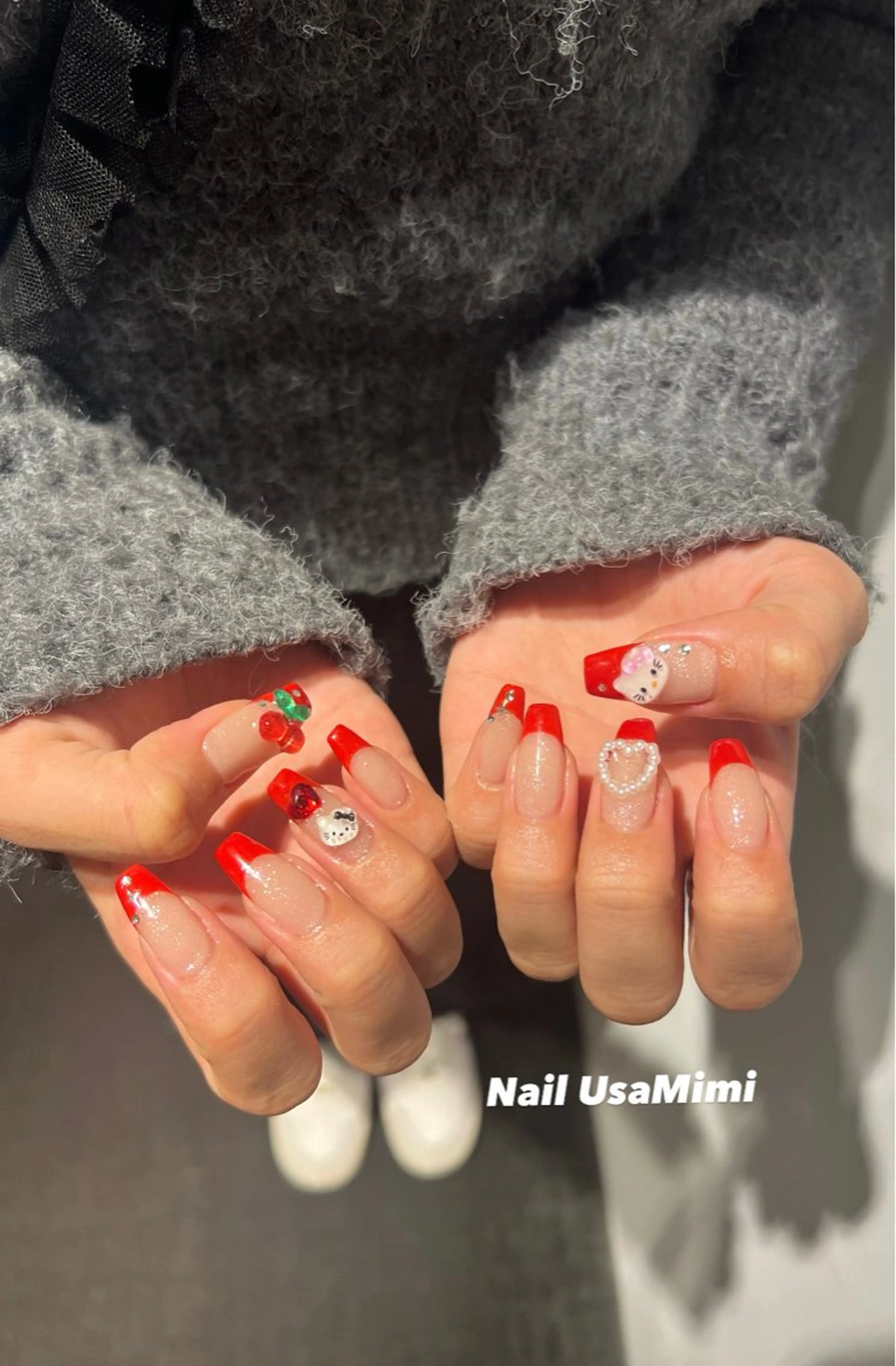 ネイル アートネイル ジェルネイル グラデーション 韓国ネイル ワンカラーネイル ハンドネイル 本町NailUsa Mimi RIKOのネイルデザイン