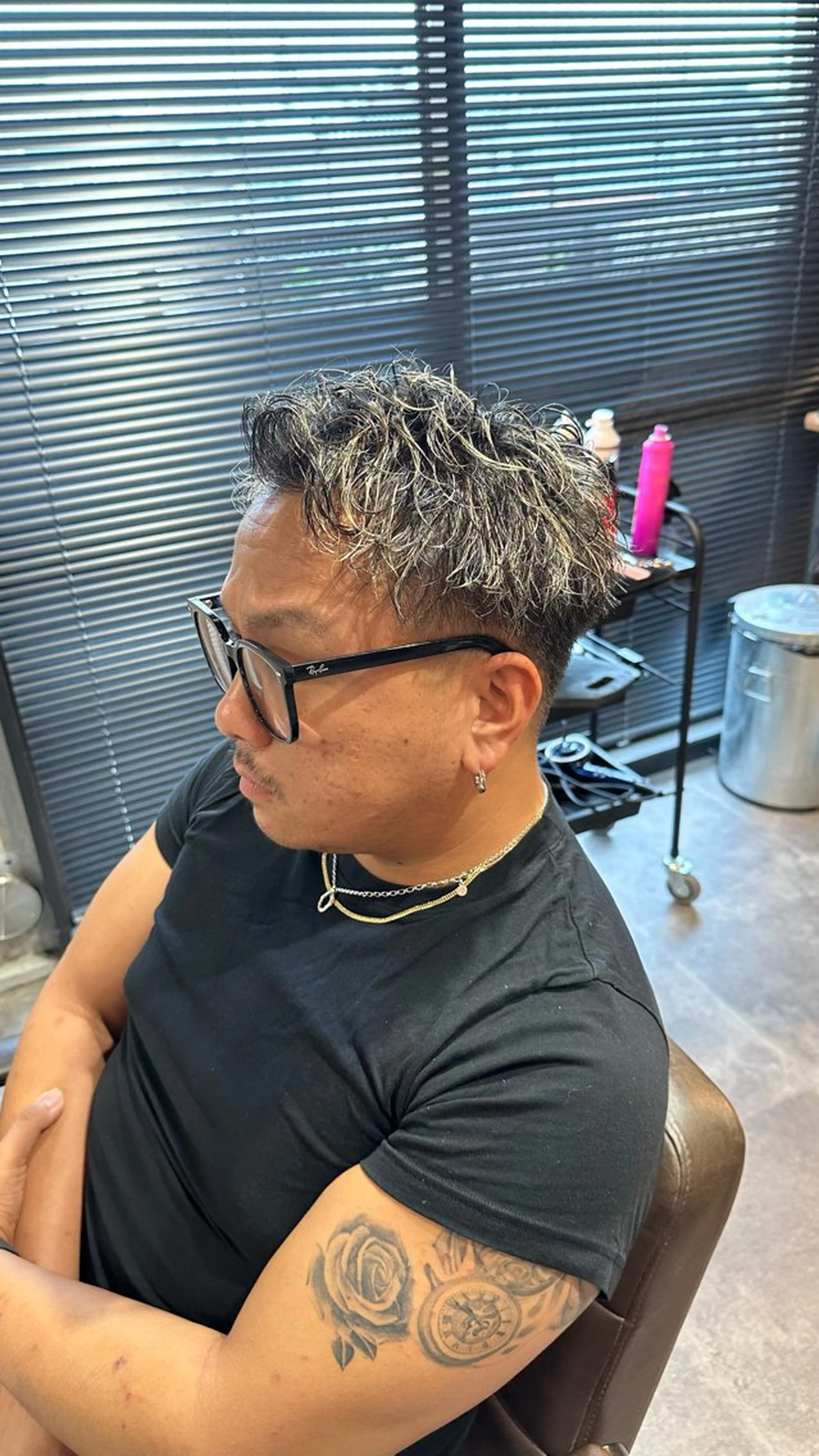ショート カラー メンズ カット ヘアカラー 苗村 阿旺のヘアスタイル