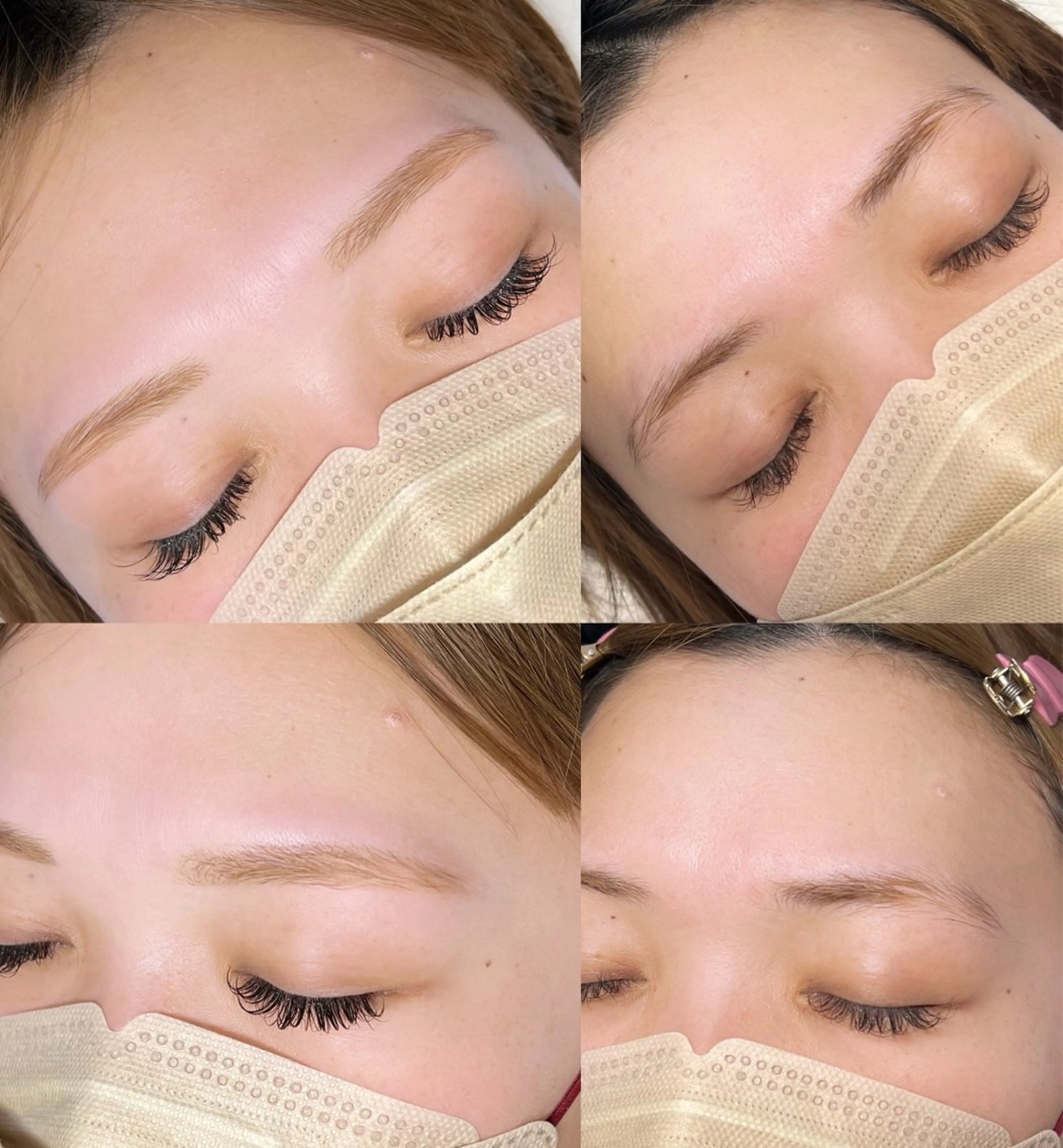 アイブロウ 眉カラー 眉毛ワックス脱毛 ワックス脱毛 Milavis所属・すあい みやびのマツエク・マツパデザイン