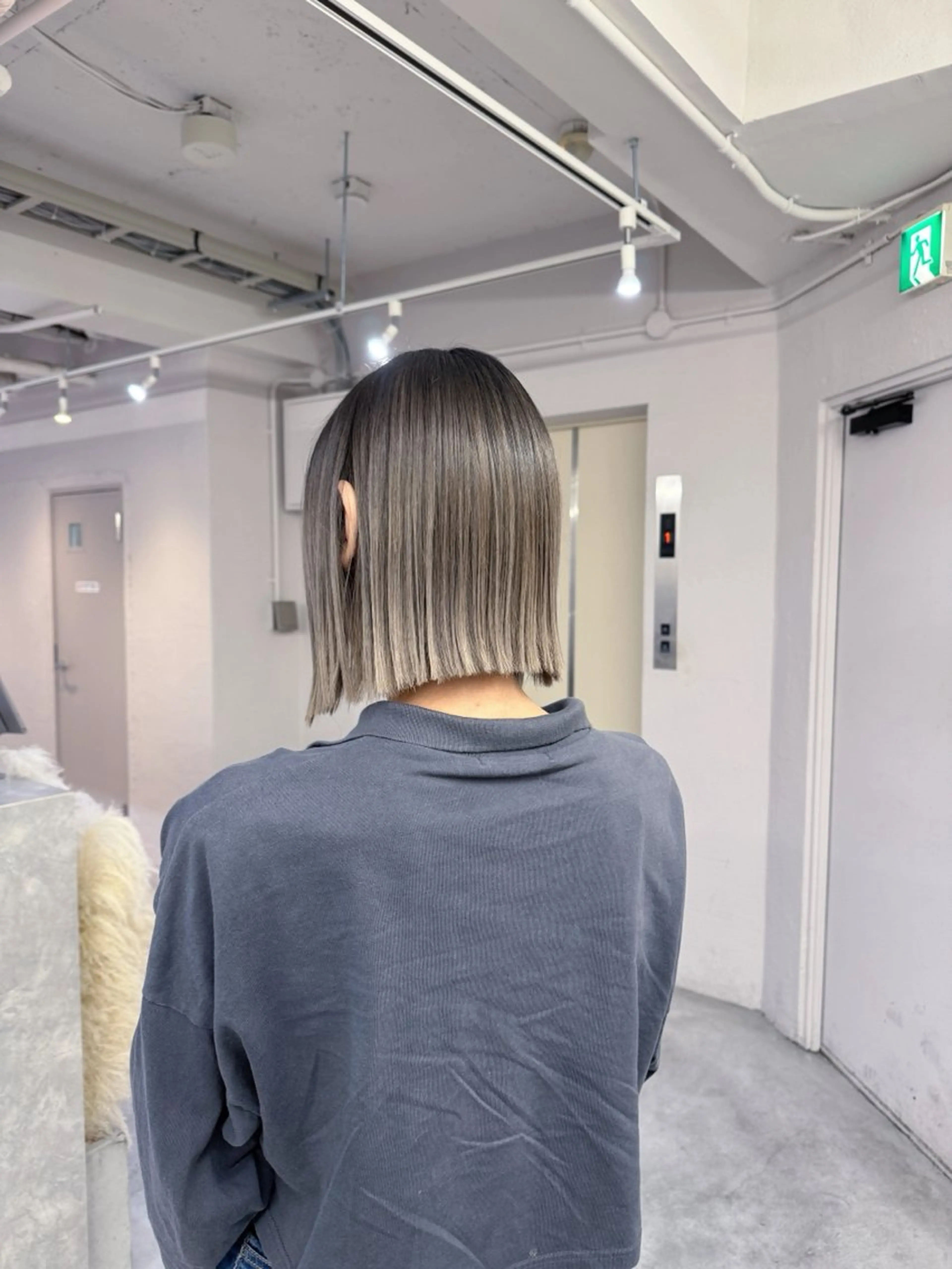 ミディアム ヘアカラー ブリーチ/ゆうと /バレイヤージュのヘアスタイル