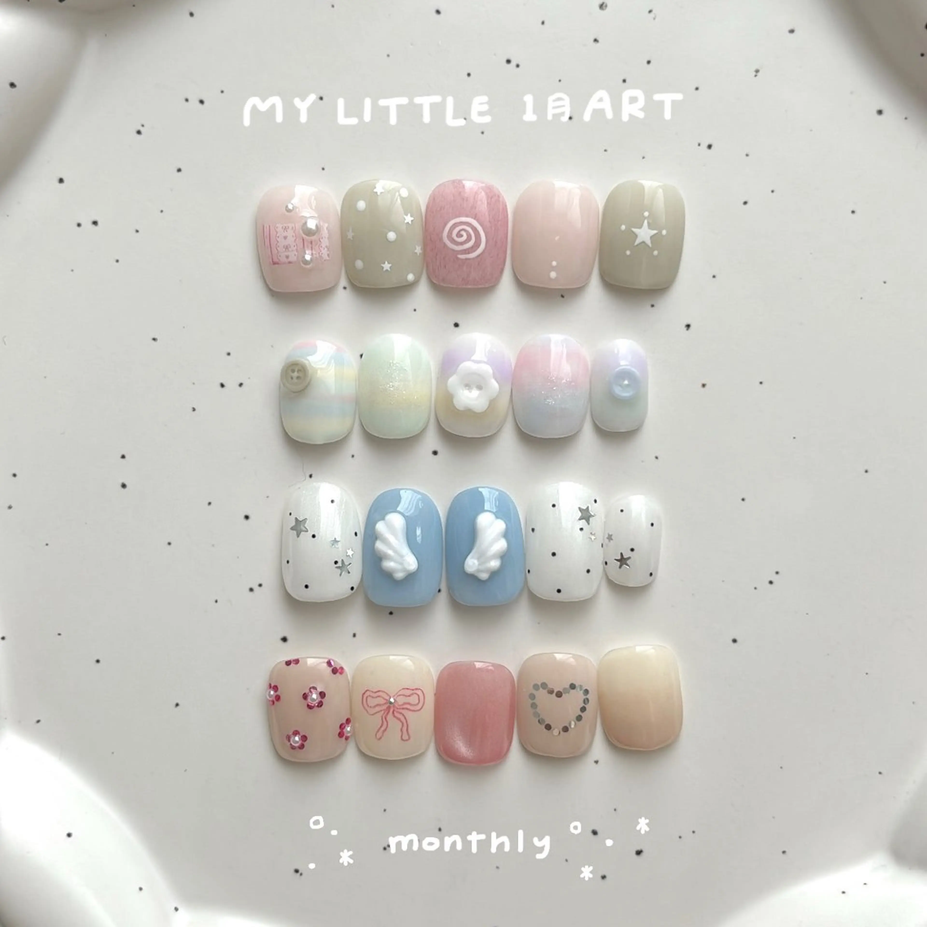 ネイル ハンドネイル my little 𖠿 .゜のネイルデザイン