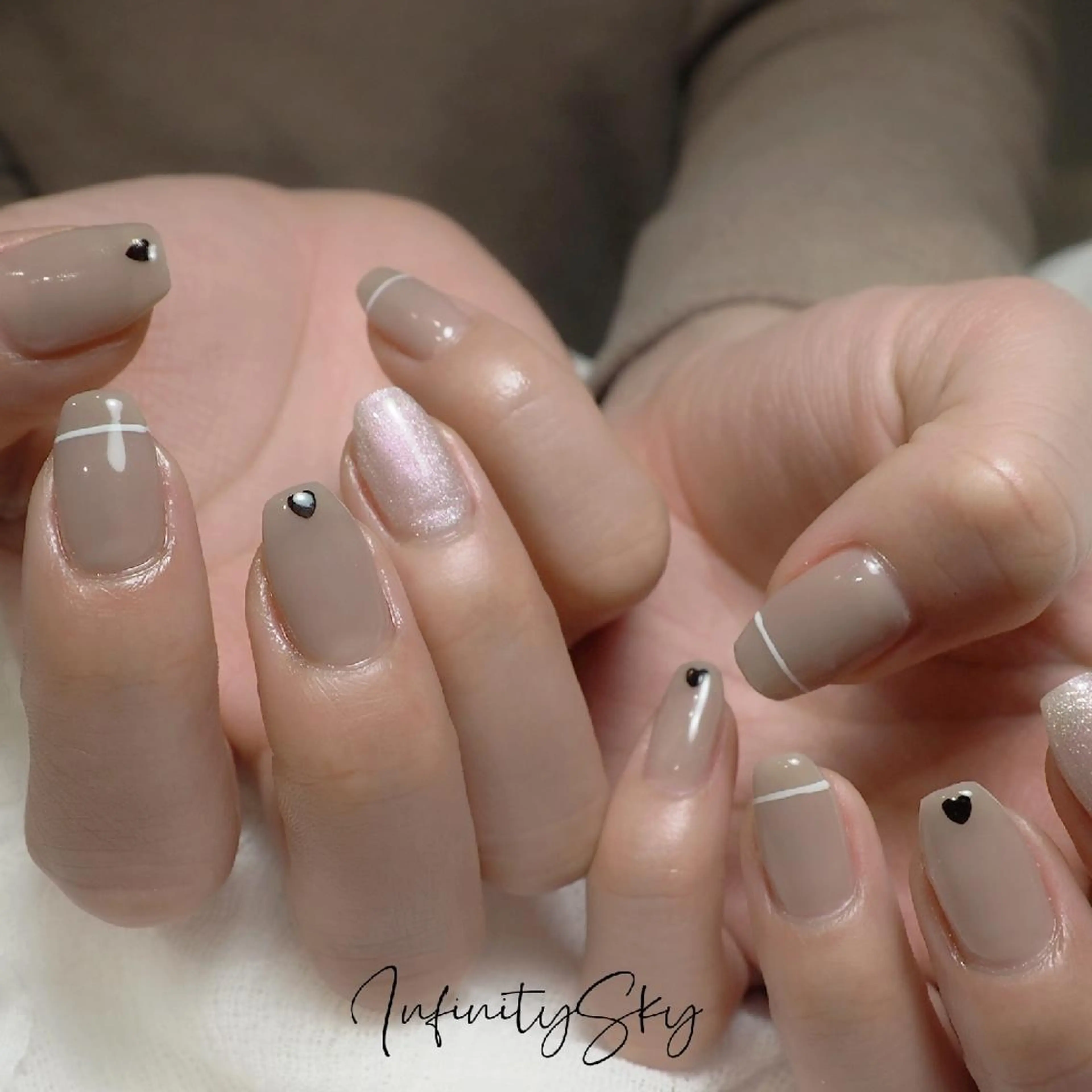 ネイル シンプルネイル infinity skyのネイルデザイン