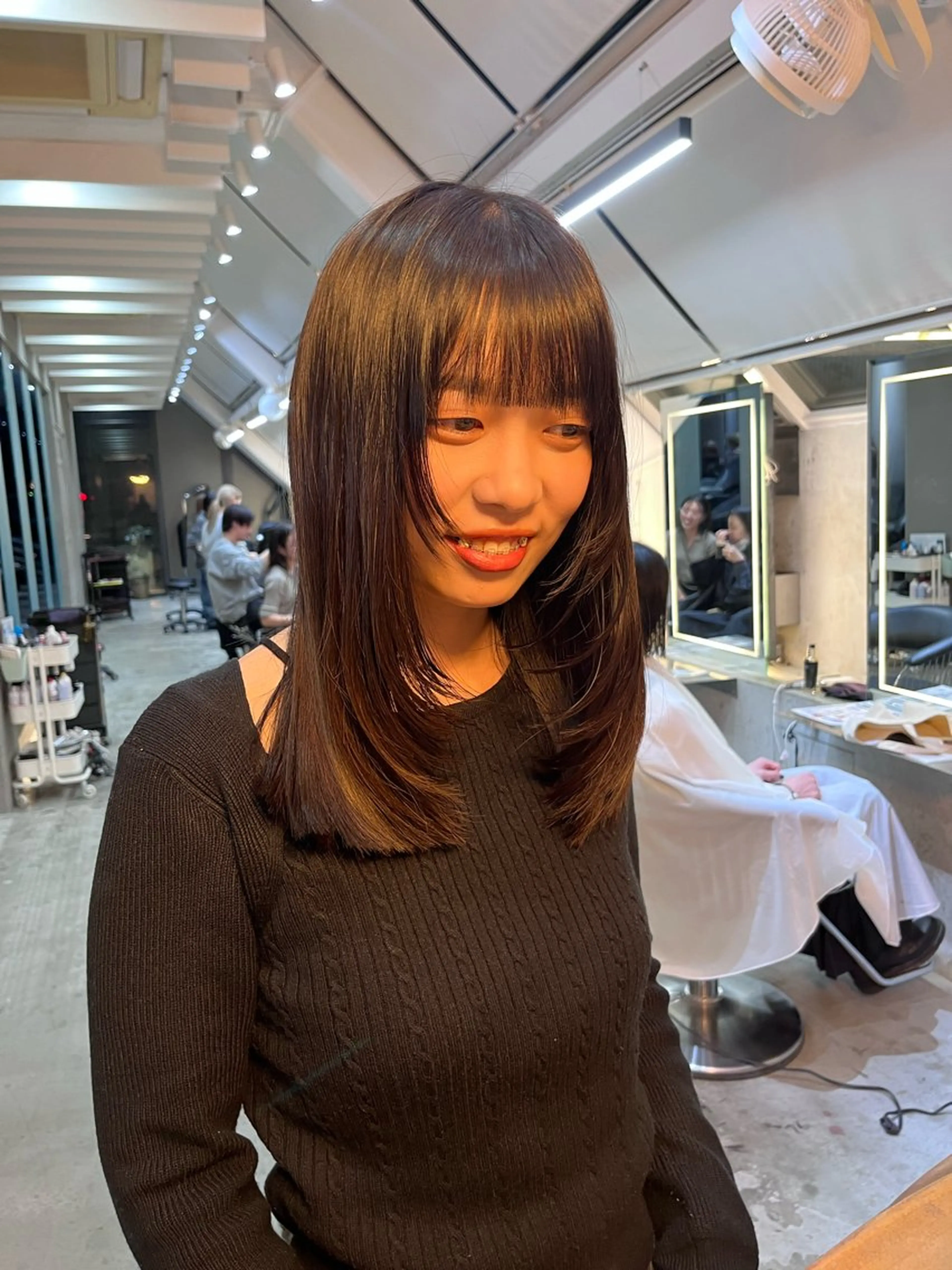 セミロング レイヤーくびれヘア アレンジmanakaのヘアスタイル