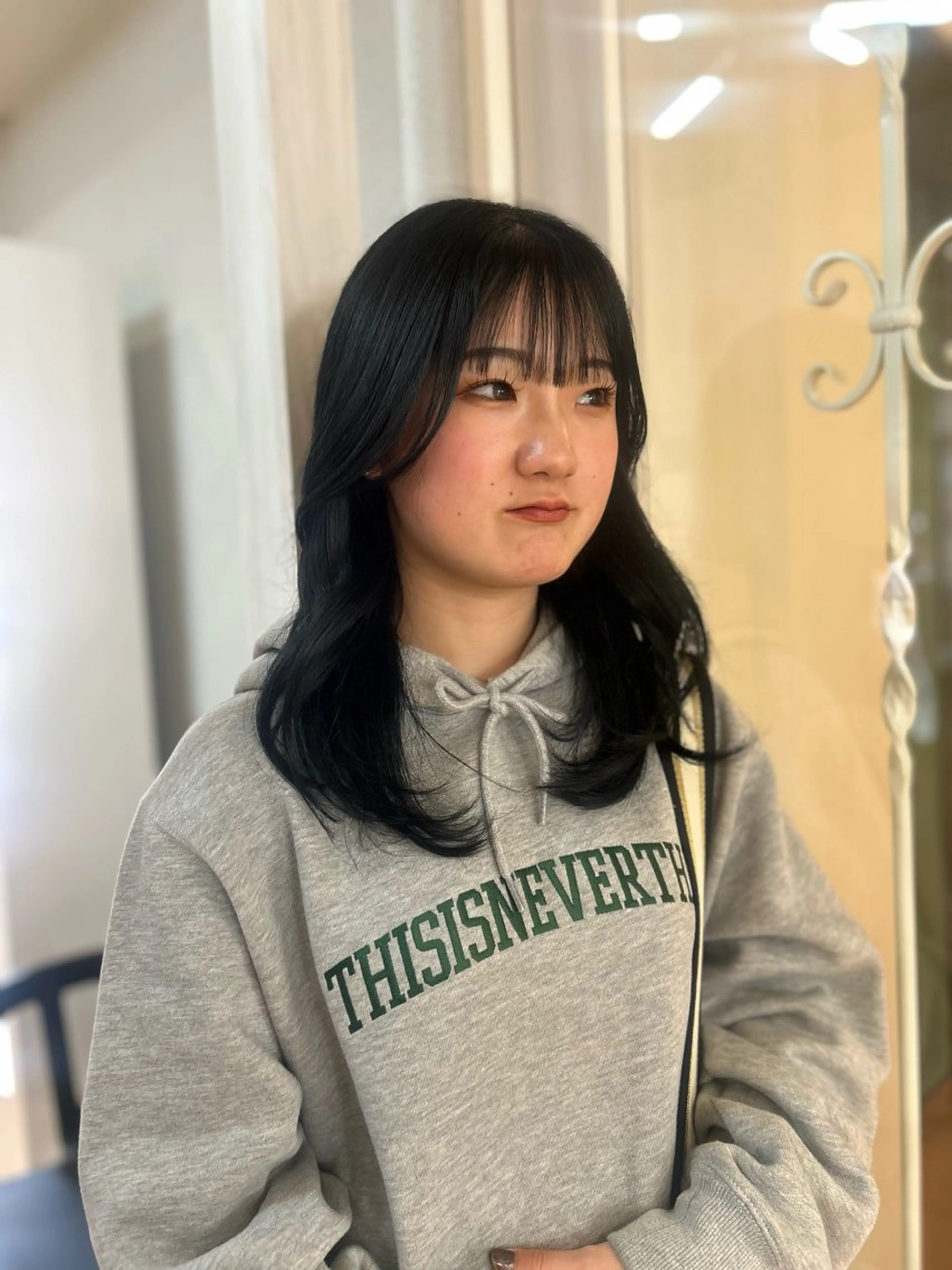 セミロング レイヤーカット カット ヘアカラー トリートメント CIEL 難波店所属・🎀透明感/レイヤ ー/Kotona🎀のヘアスタイル