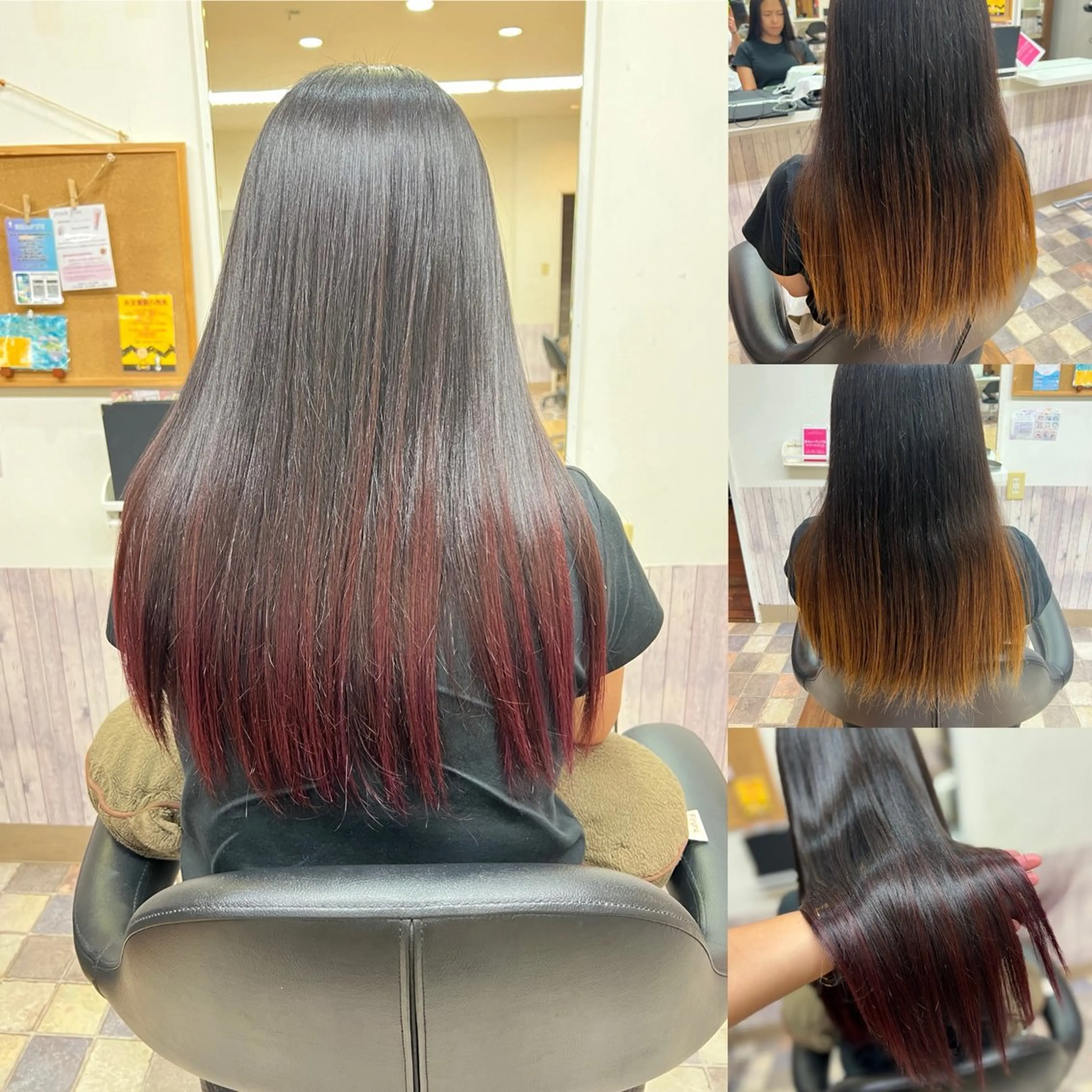 ロング カラー 透明感カラー グラデーションカラー Aile所属・酸性ストレート／カラ ー/山下高明のヘアスタイル