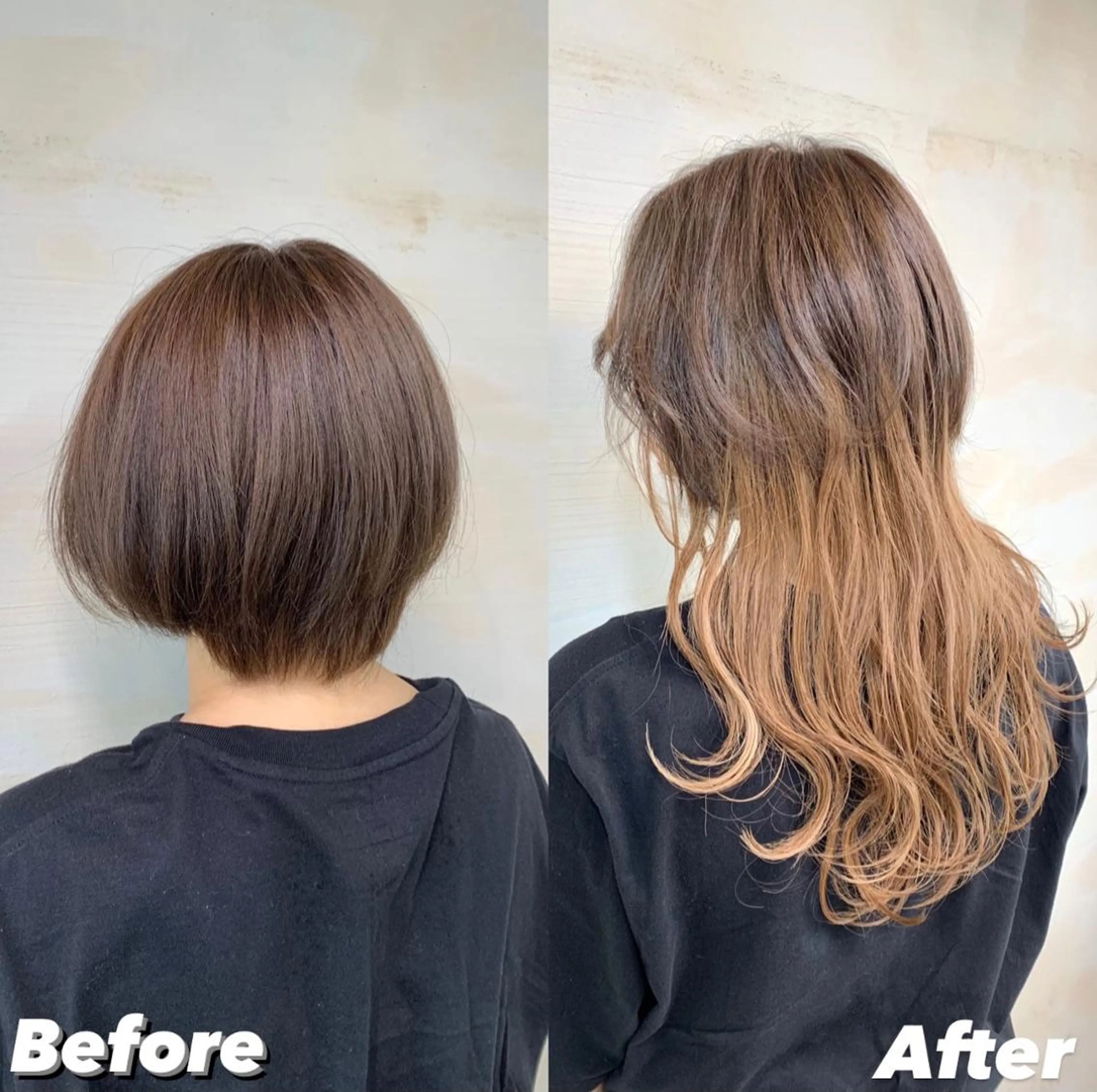 セミロング エクステ レイヤーカット ウルフカット ウルフレイヤー stylist Yumaのヘアスタイル