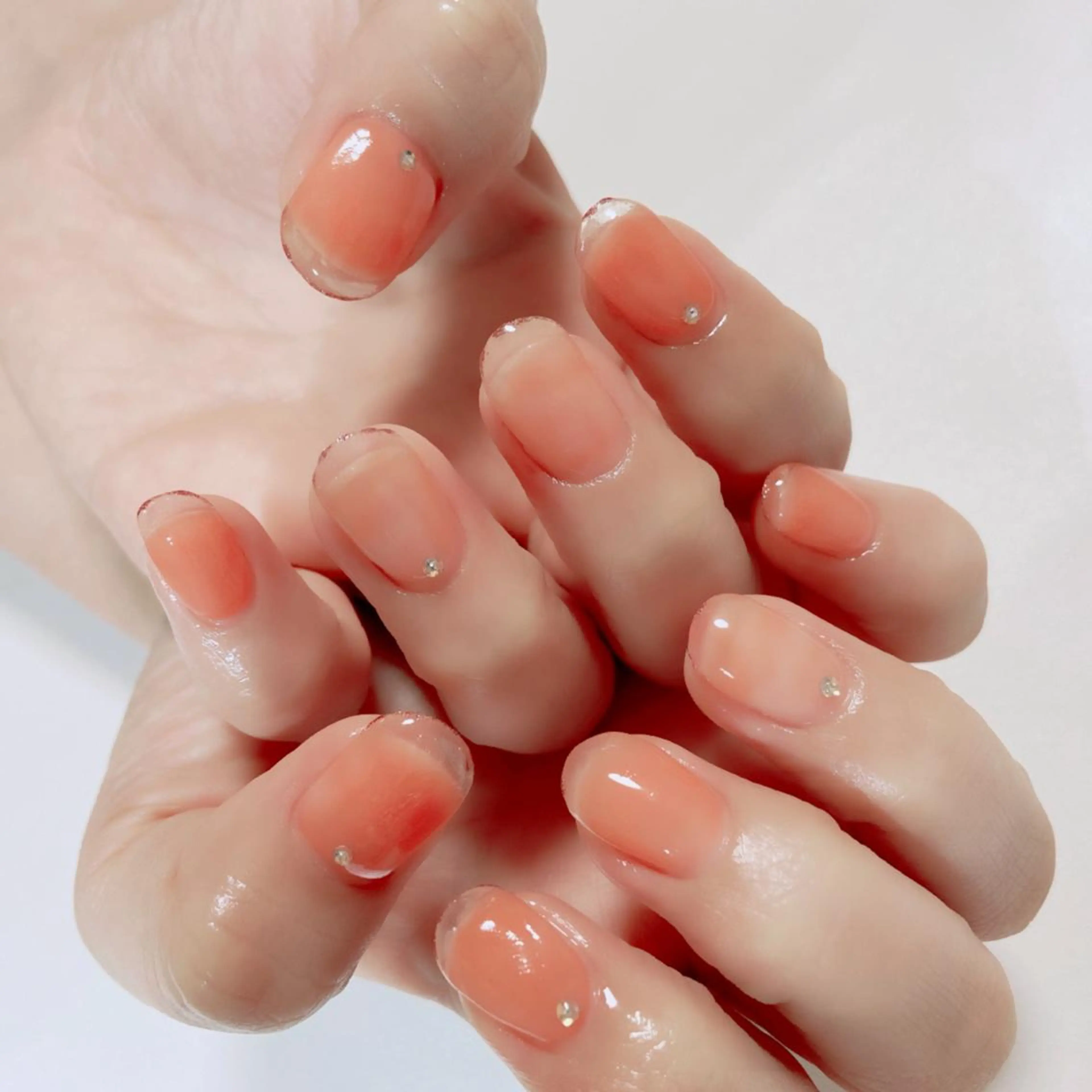 ネイル クリアネイル フレンチネイル loop hair所属・kohatsu こはっちゃんのネイルデザイン