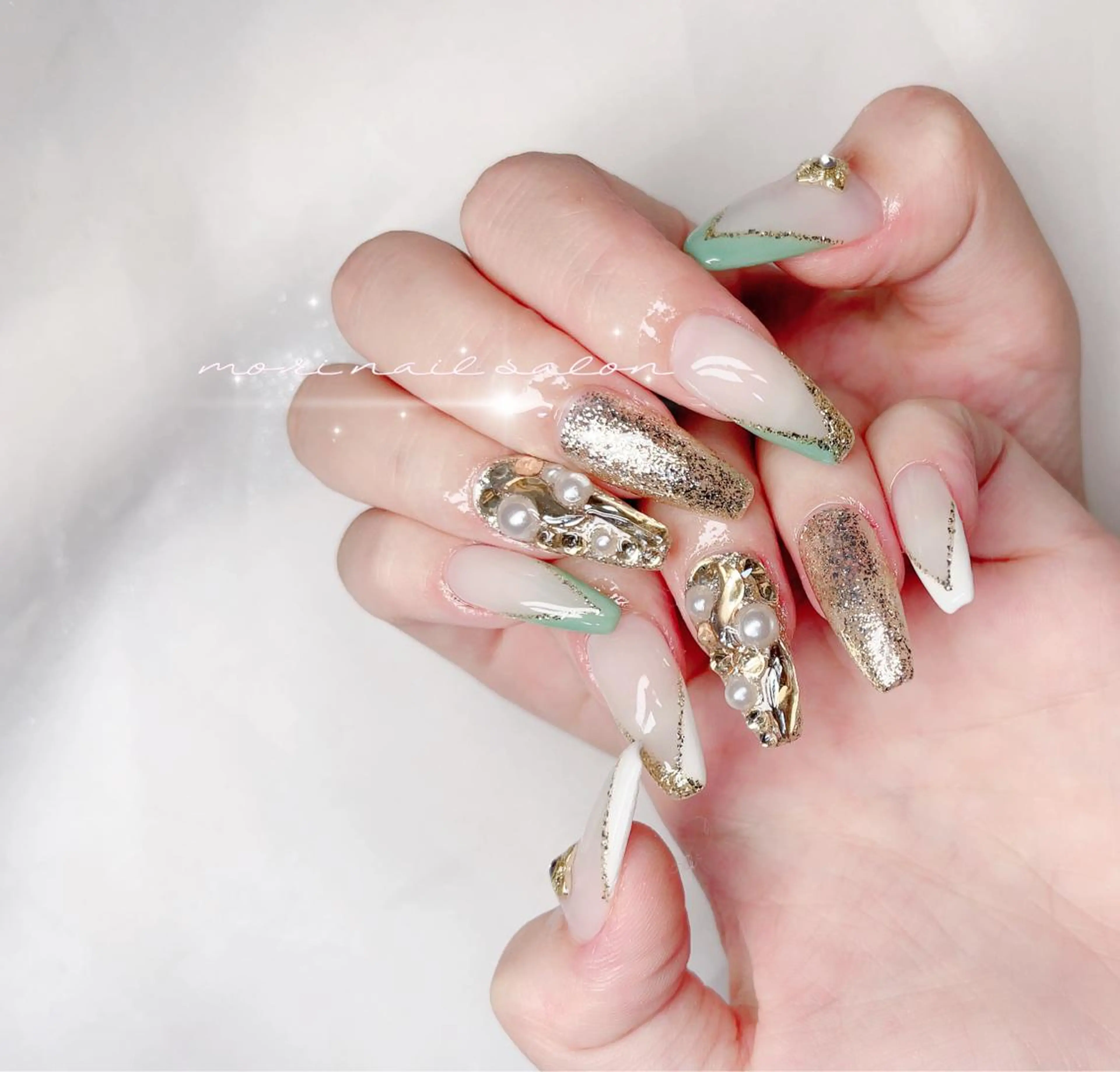 ネイル ハンドネイル 森 ネイルサロンのネイルデザイン