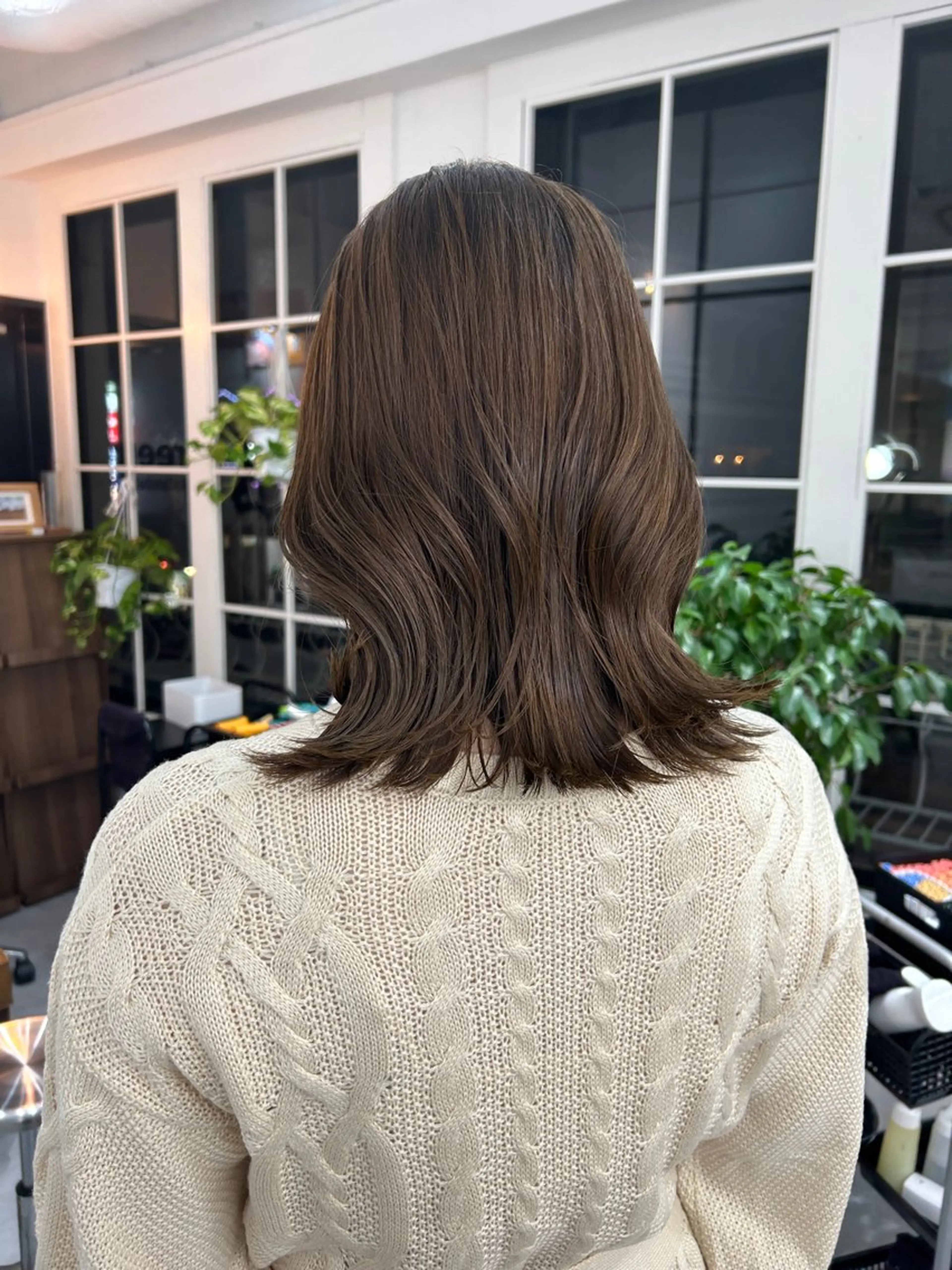 ミディアム カラー レイヤーボブ/ 艶カラー/サナ🌼のヘアスタイル