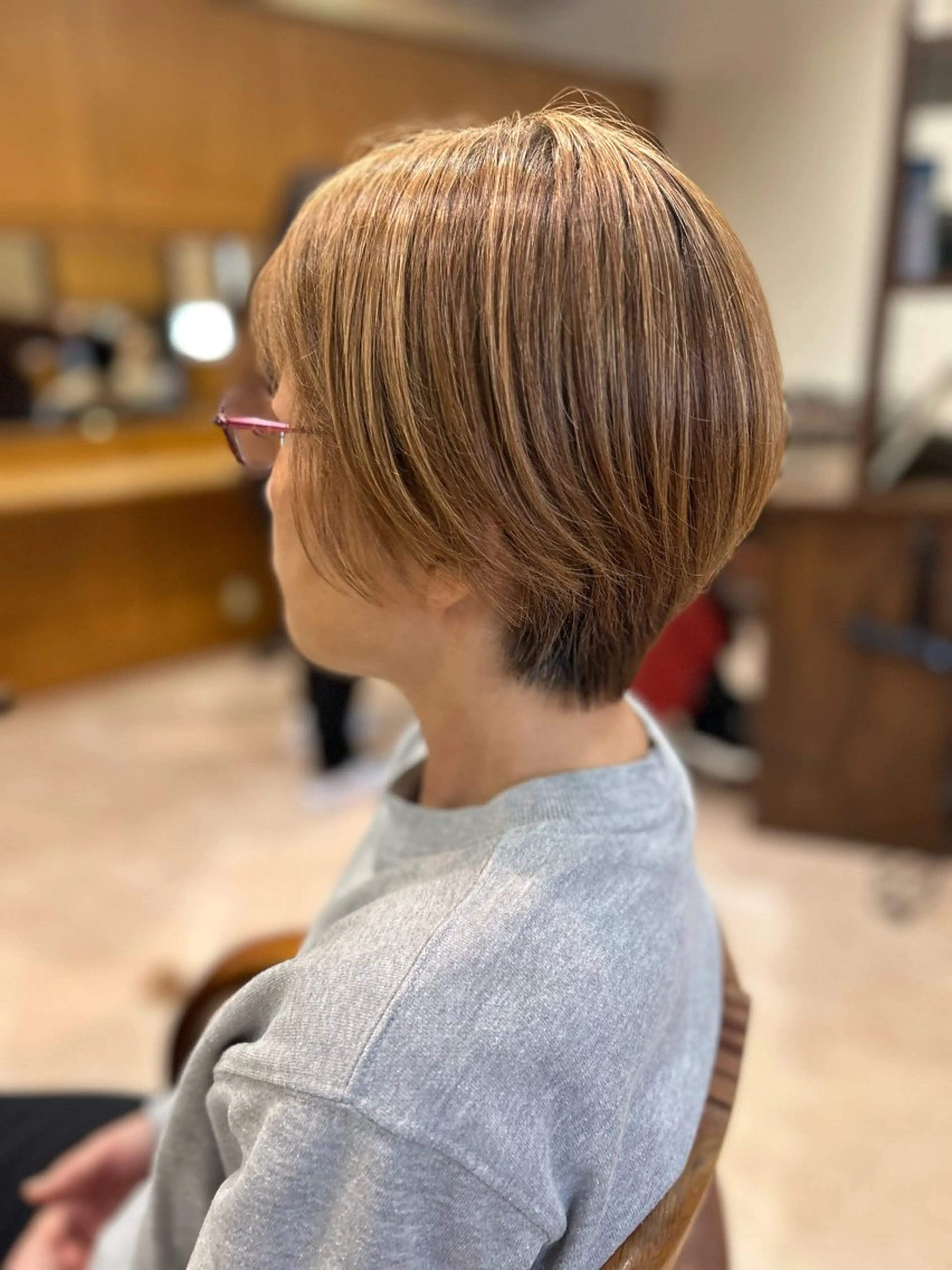 ショート ショートボブ 丸みショート ボブ ショートヘア Freez オオヤブ カホのヘアスタイル