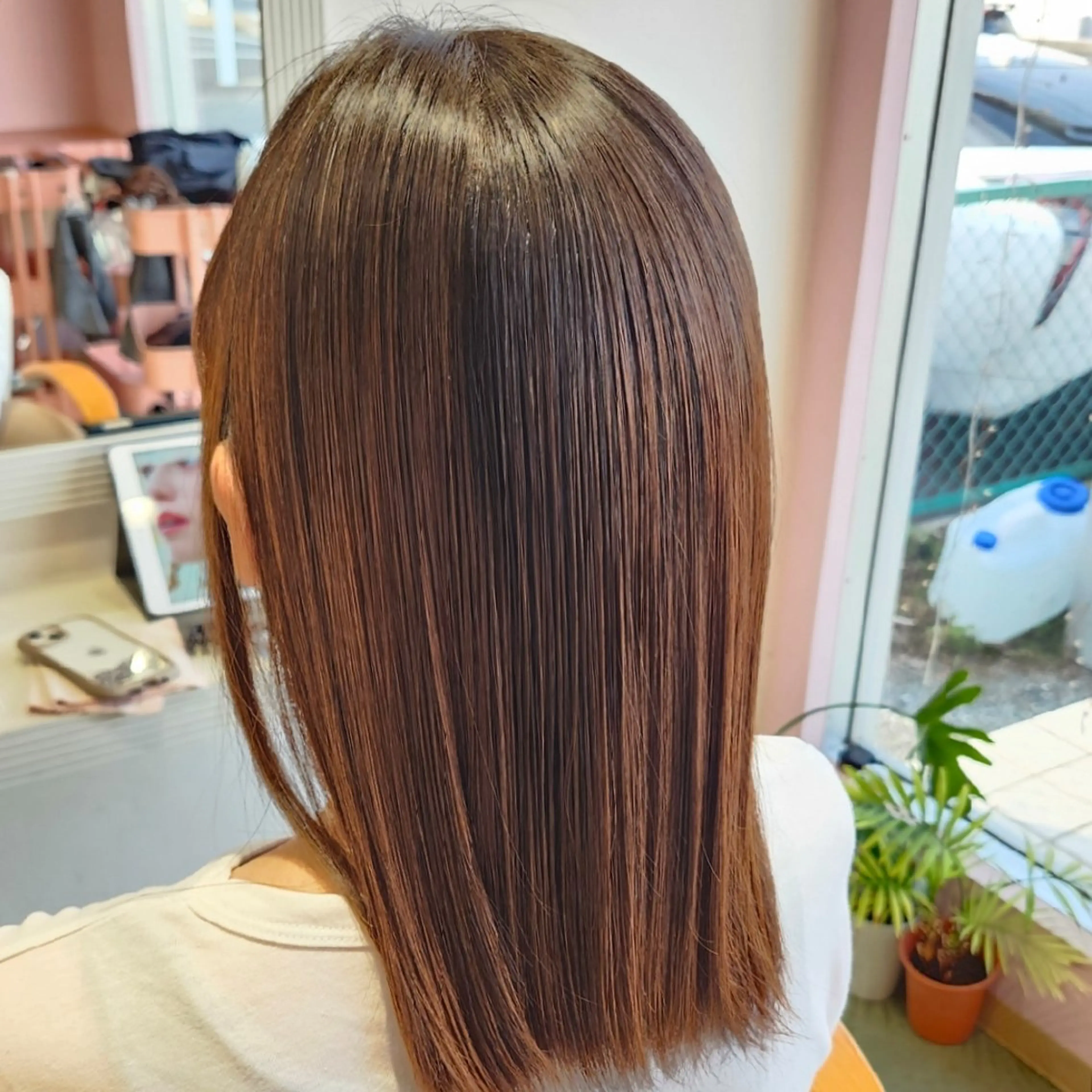 ミディアム 暖色カラー/髪質改善 /メンズ🧡莉南のヘアスタイル