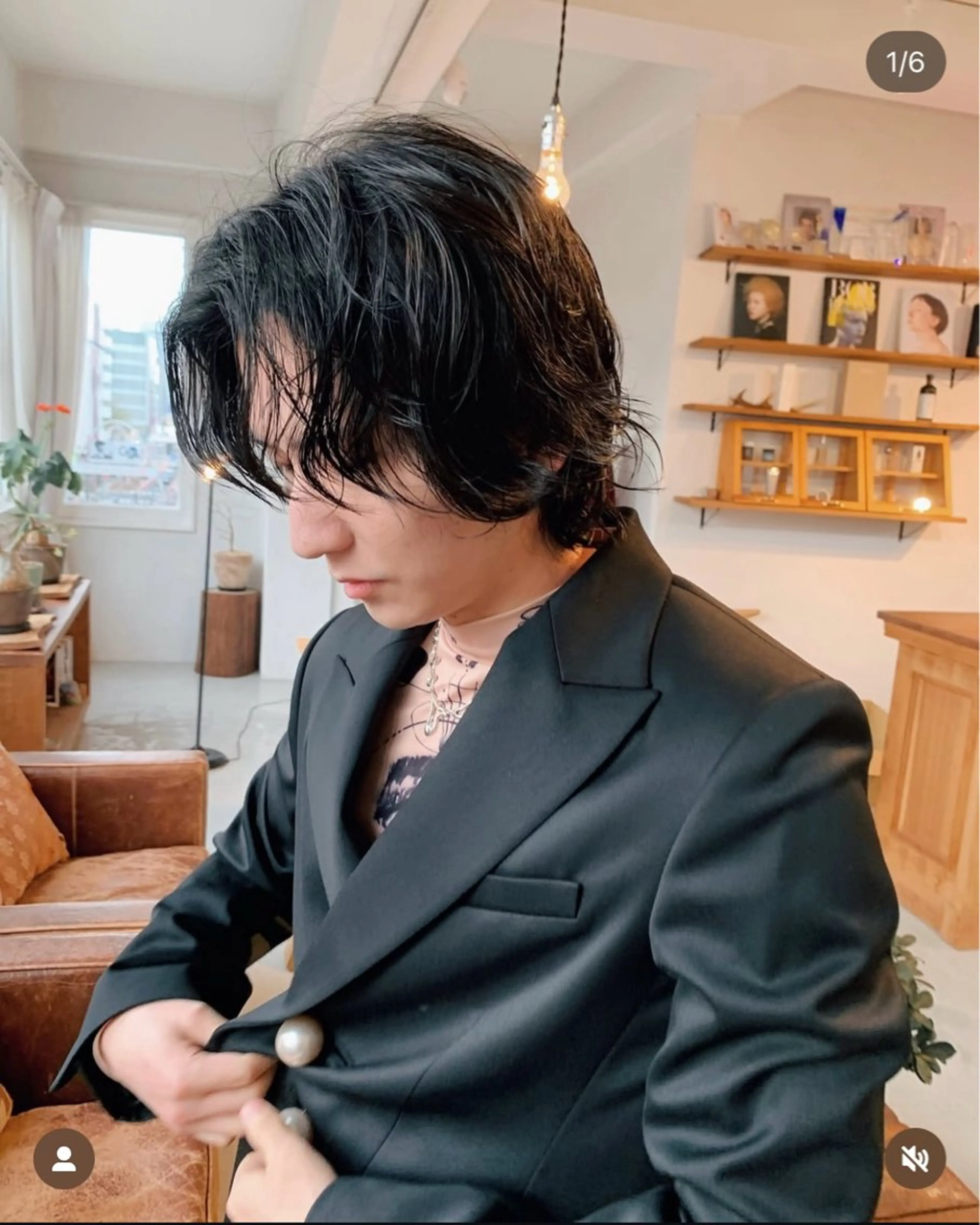 パーマ メンズ ニュアンスパーマ カット パーマ メンズパーマ/メンズ カット　田中気理真のヘアスタイル