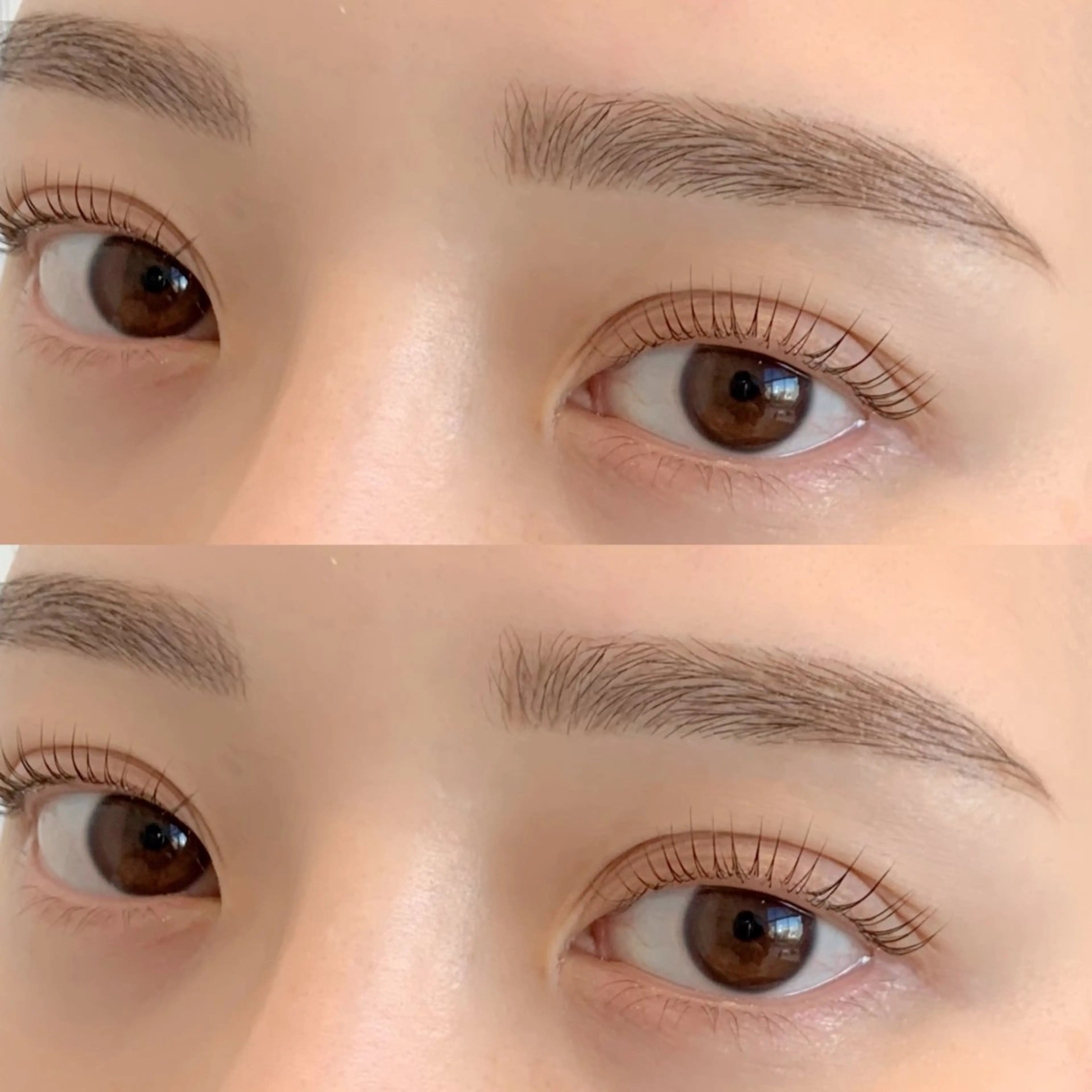 【眉毛WAX脱毛✖️選べるまつ毛パーマ(上)】　※カラーリン(眉毛)追加希望は＋2750円の写真