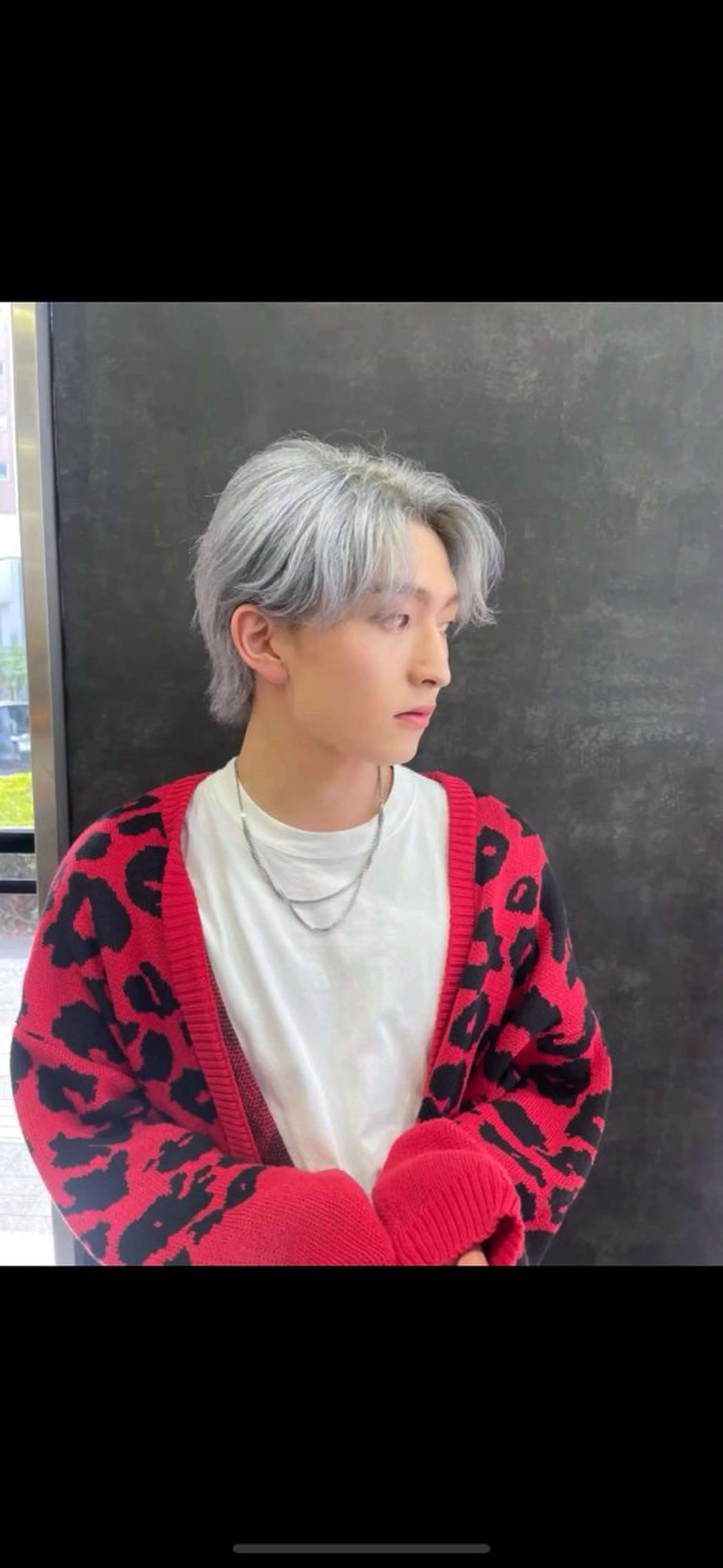 カラー メンズ カット ヘアカラー 韓国レイヤー/センタ ーパート/坂本翔のヘアスタイル