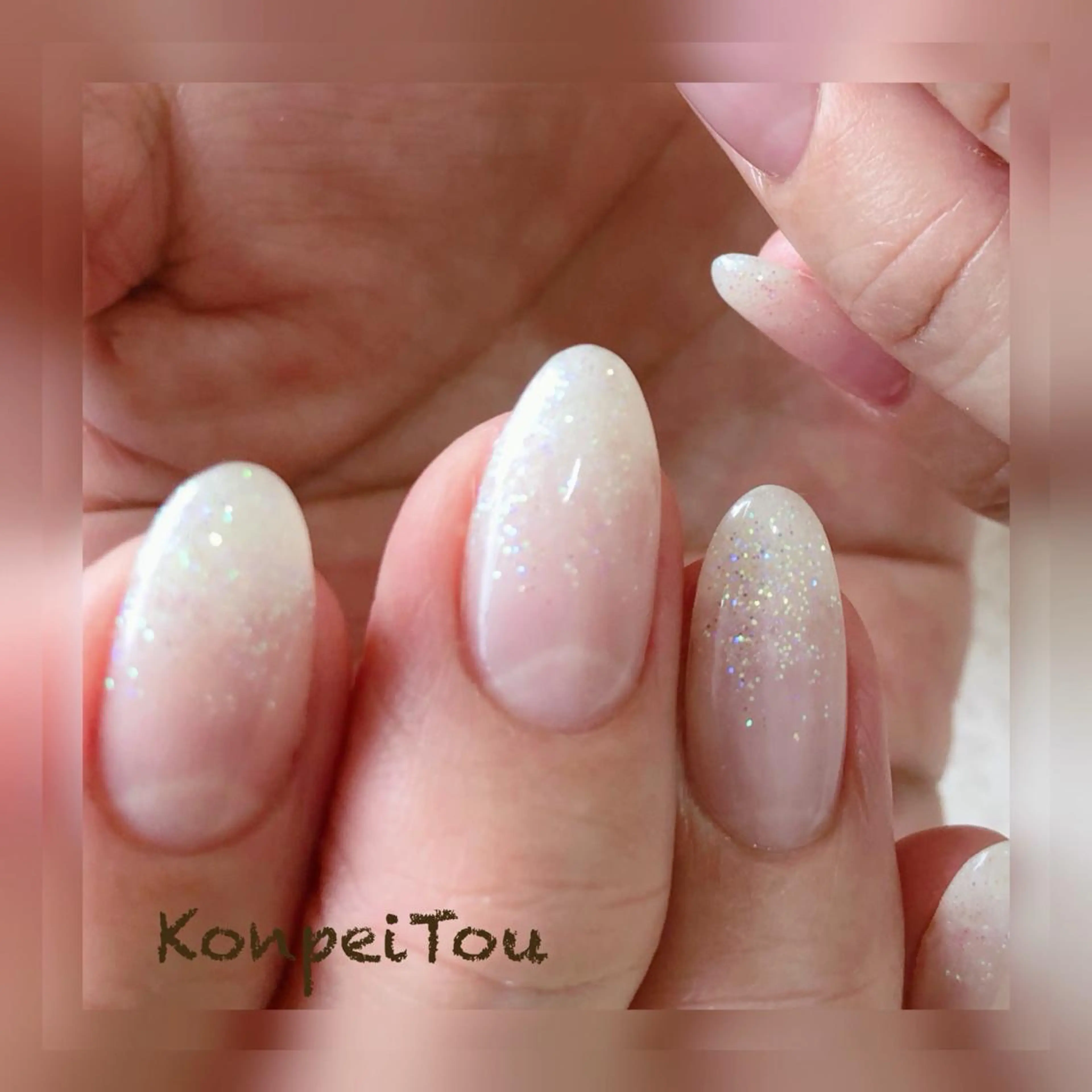 ネイル シンプルネイル ハンドネイル おうちのネイルサロン　konpeiTou〜こんぺいとう〜所属・おうちのネイルサロン KonpeiTouのネイルデザイン