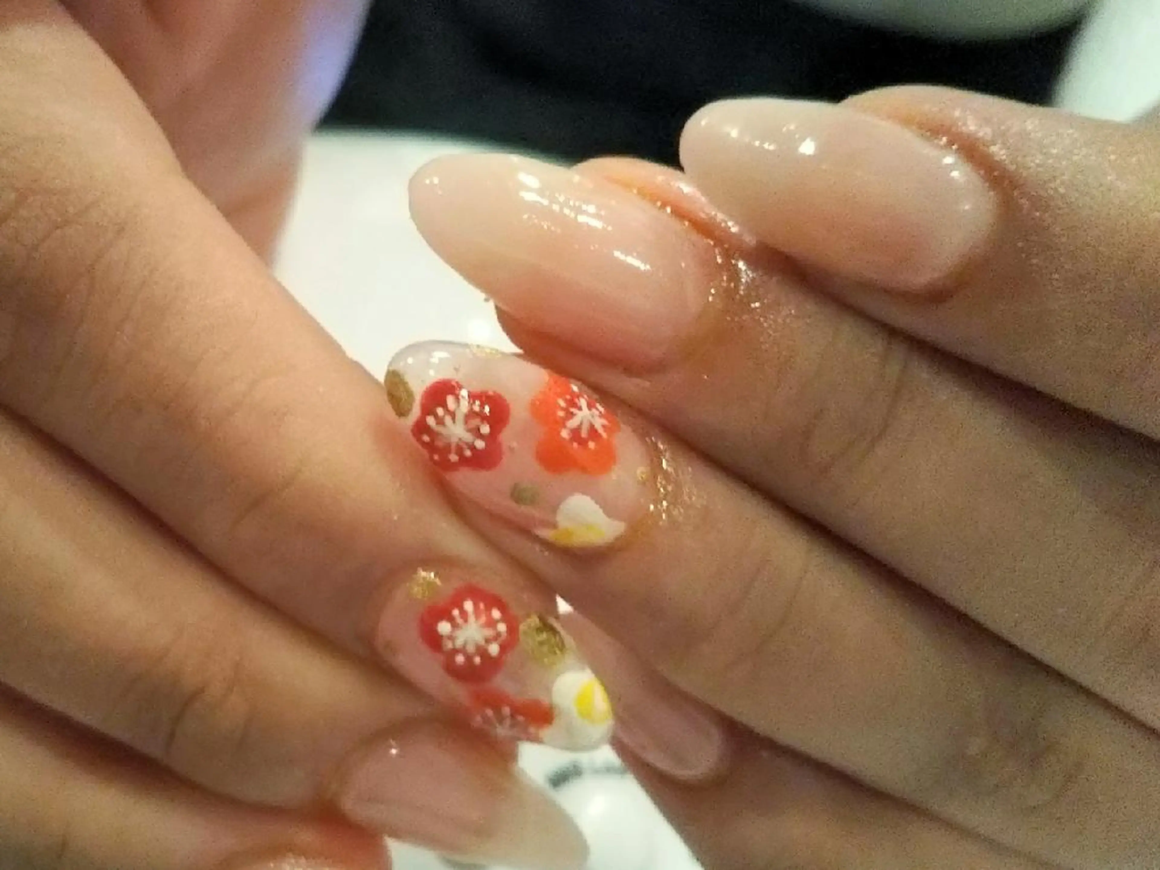 ネイル 成人式 ハンドネイル private salon mieのネイルデザイン