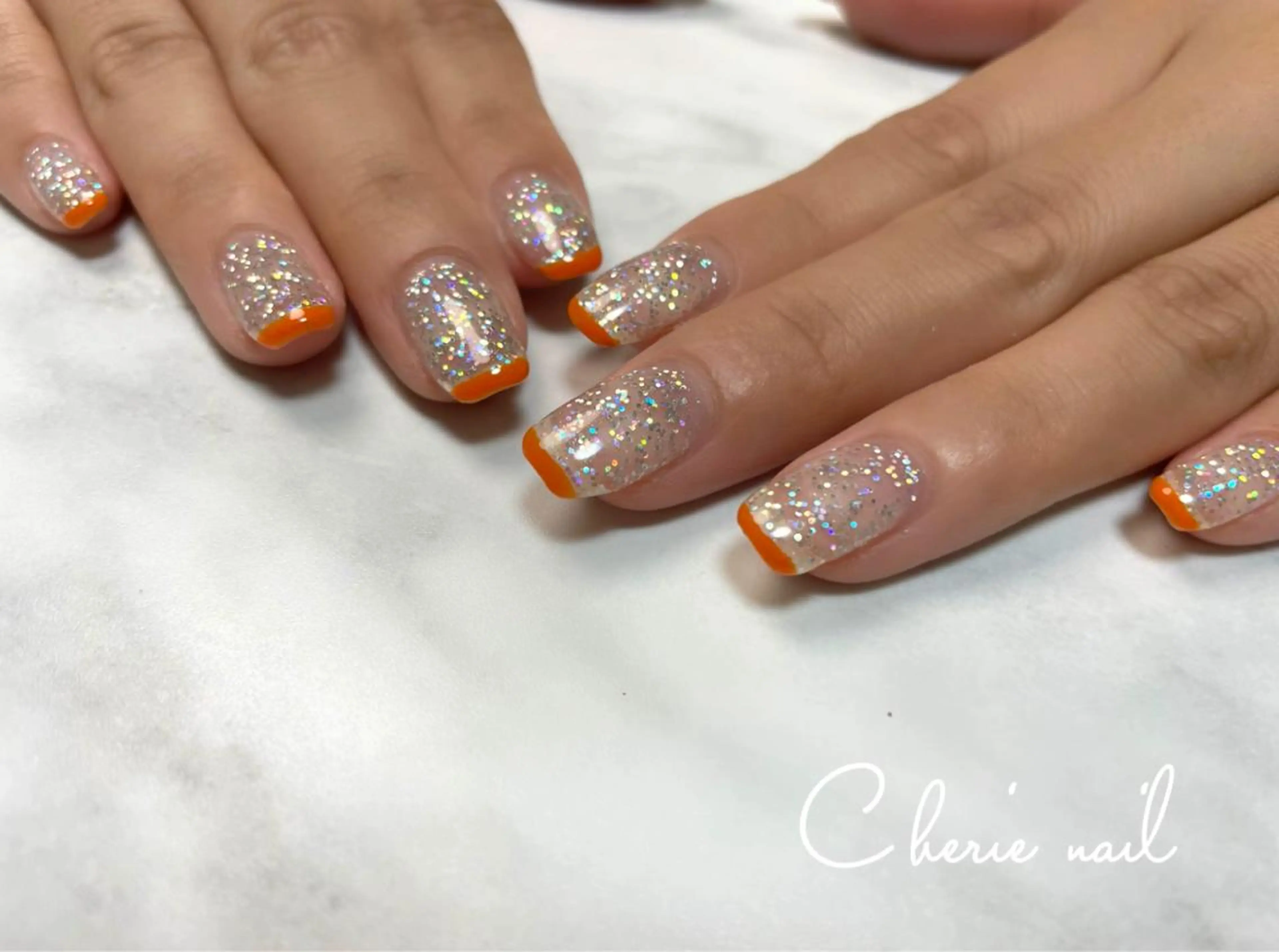 ネイル フレンチネイル ハンドネイル Cherienail yunaのネイルデザイン