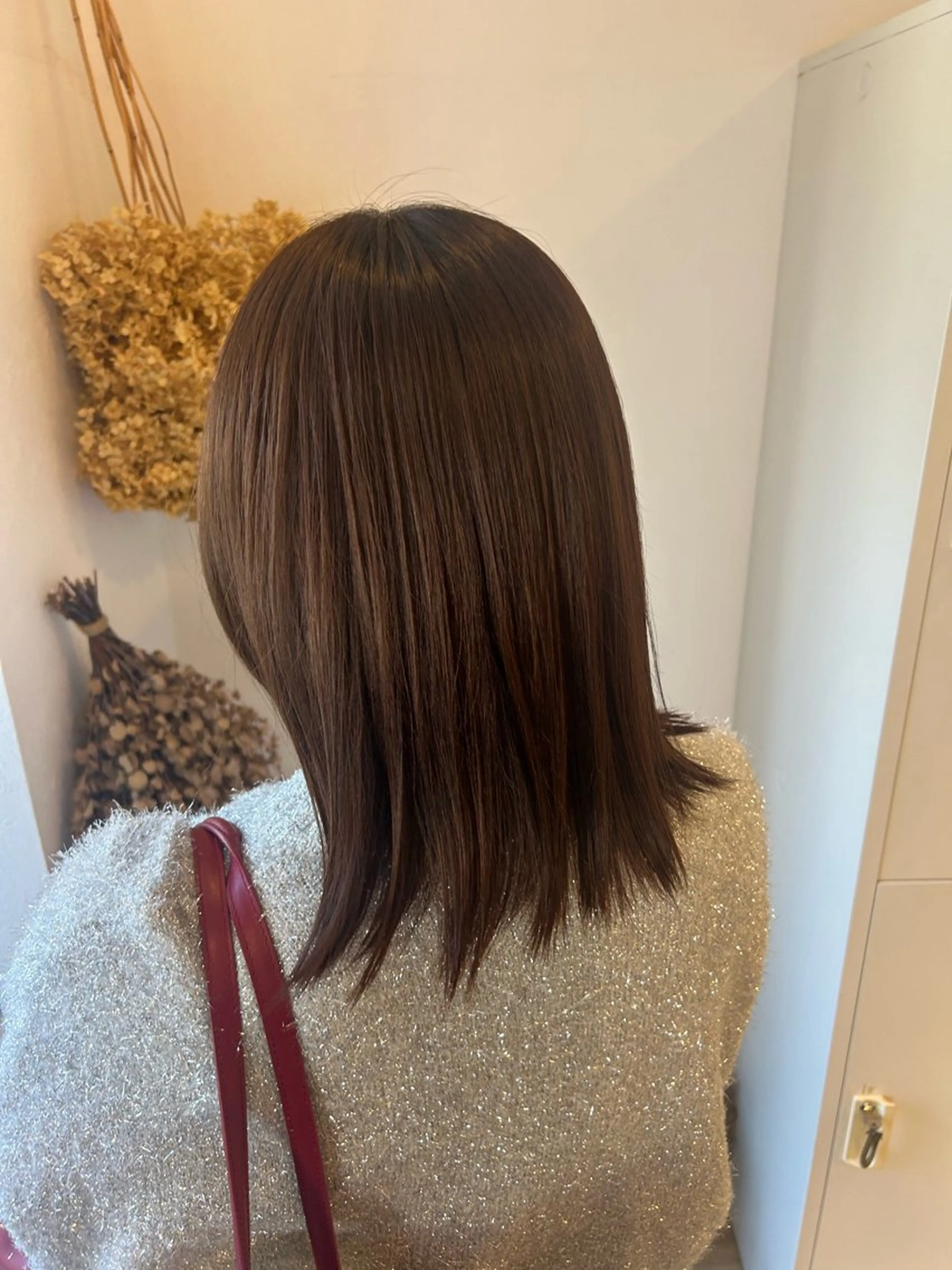 ミディアム カラー ヘアカラー 神谷 あいりのヘアスタイル