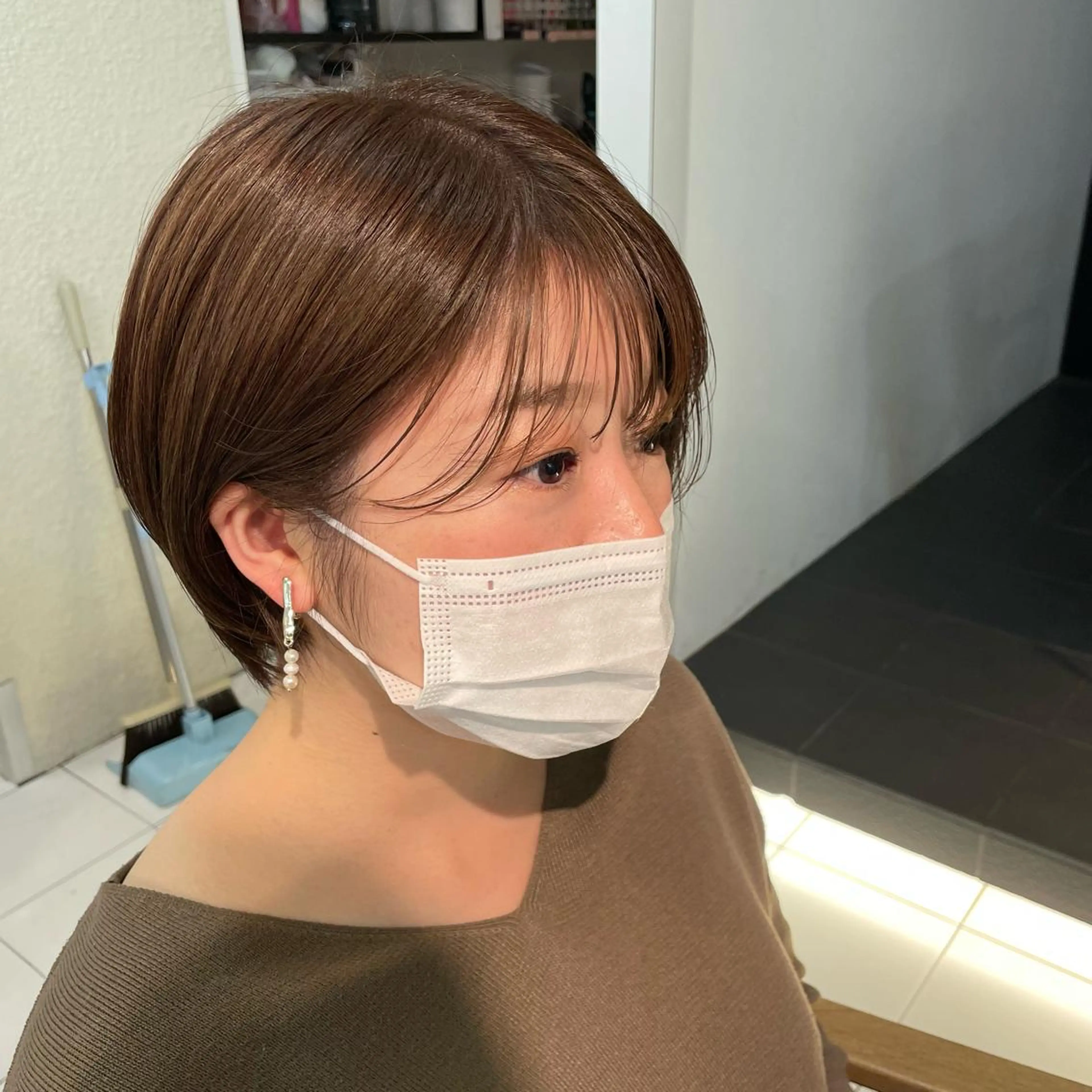 ショート カラー ショートボブ ボブ ショートヘア 透明感カラー/ 寺田千雅子のヘアスタイル