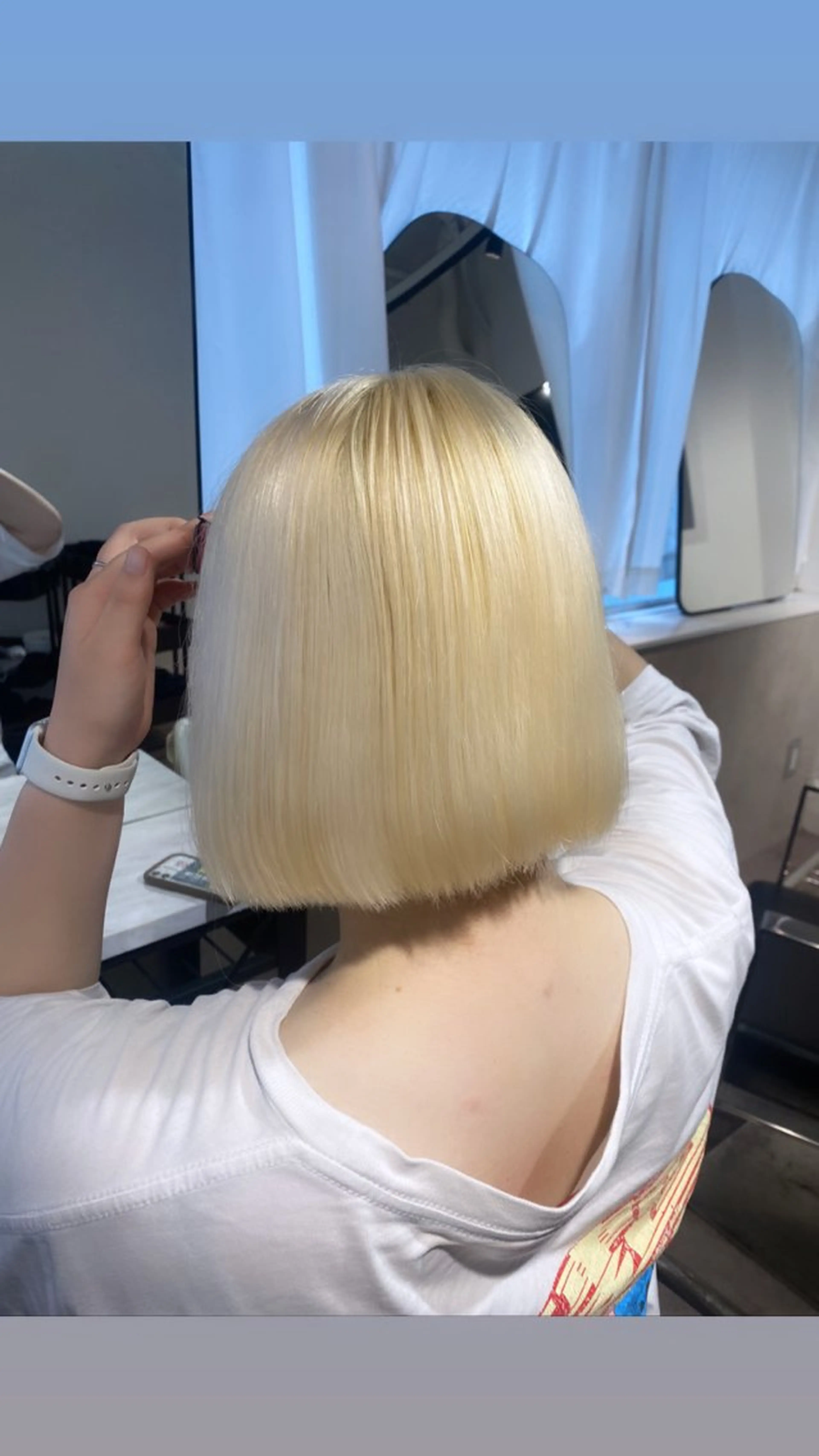 カラー ヘアカラー ヘアセット Seleneコウキ ブリーチ/ハイトーンのヘアスタイル