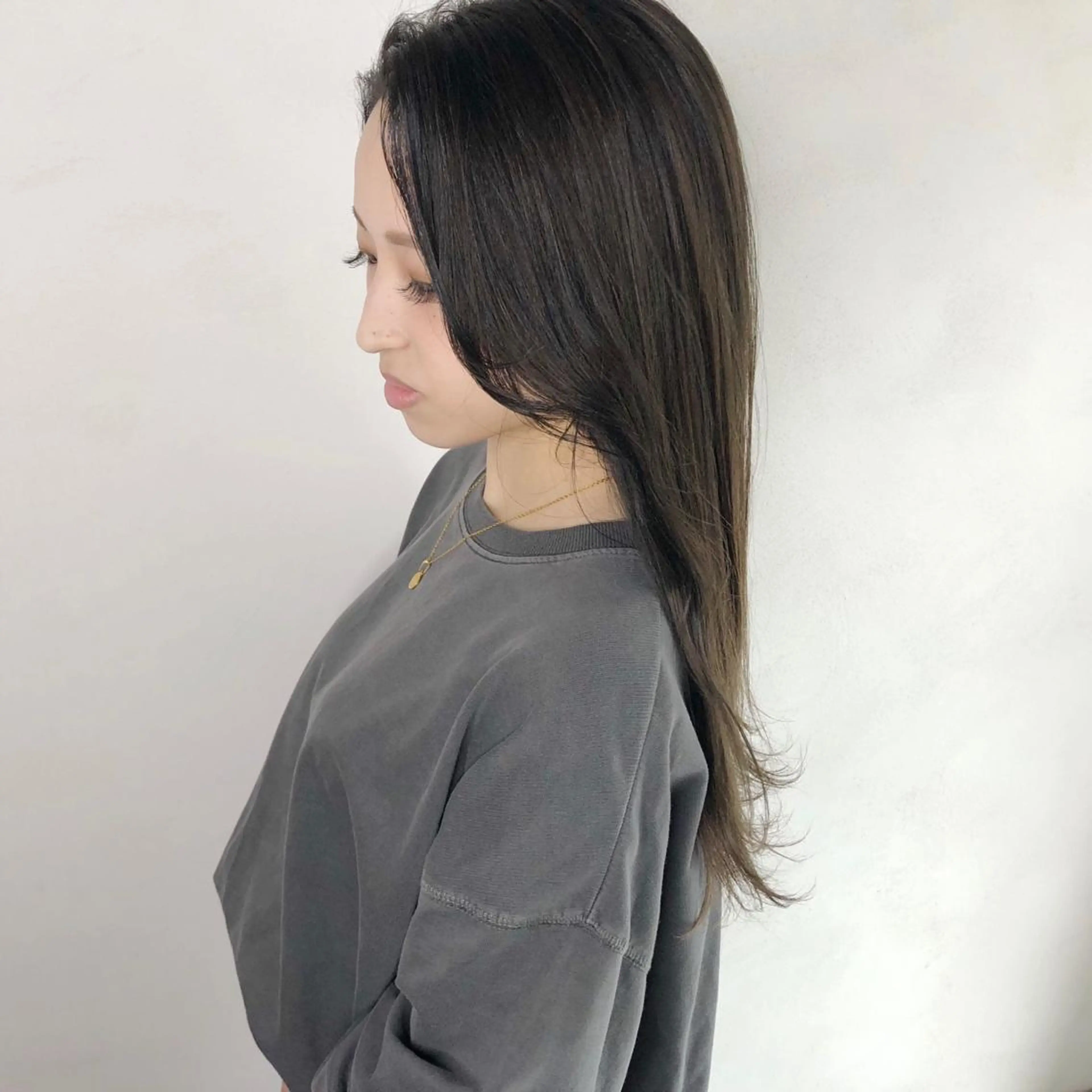 セミロング カラー モデル募集中✂︎ Happis ハピスのヘアスタイル