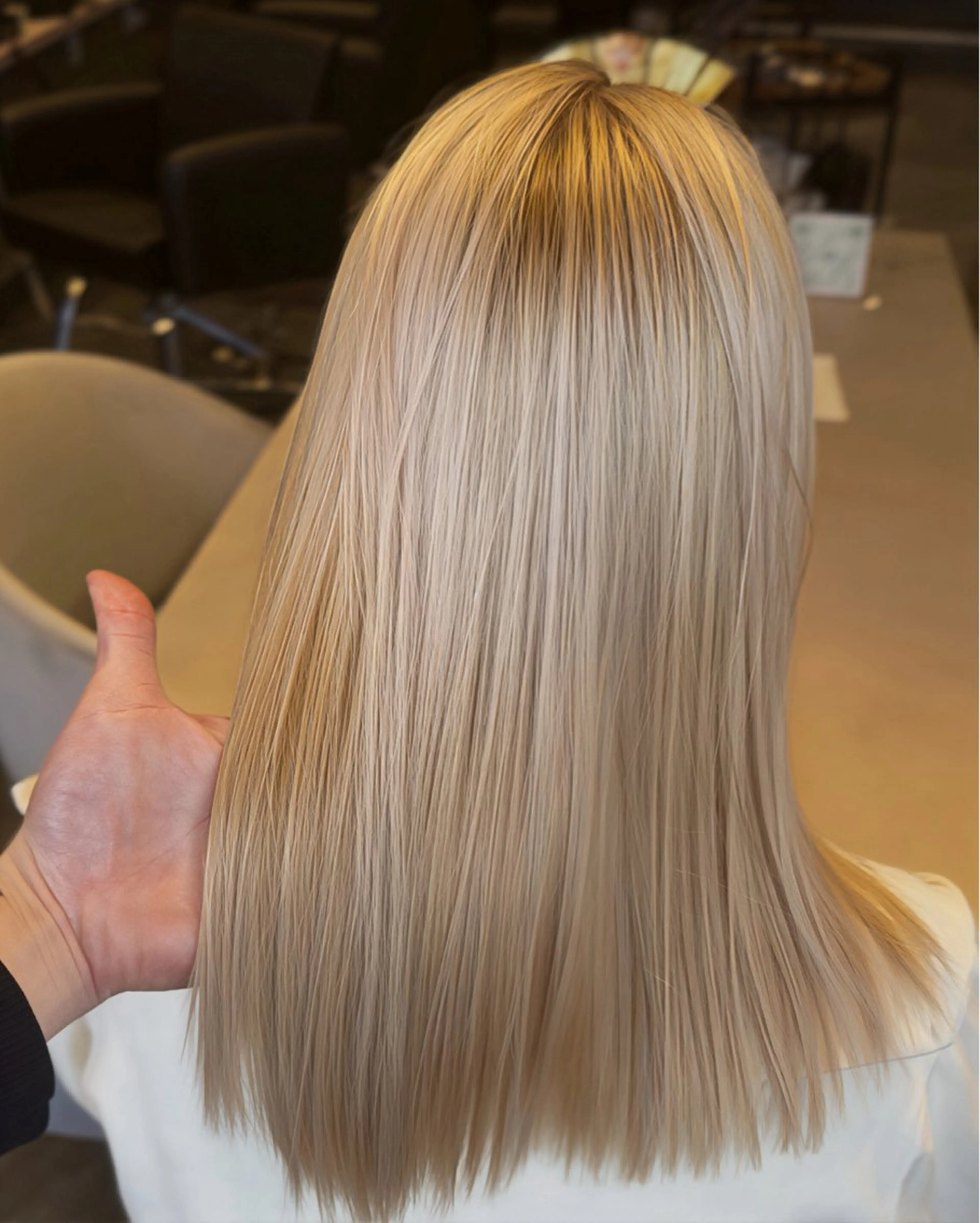 ロング カラー ブリーチ ブロンド ダブルカラー ヘアカラー 🇺🇸海外デザイン iCON TOKYOのヘアスタイル