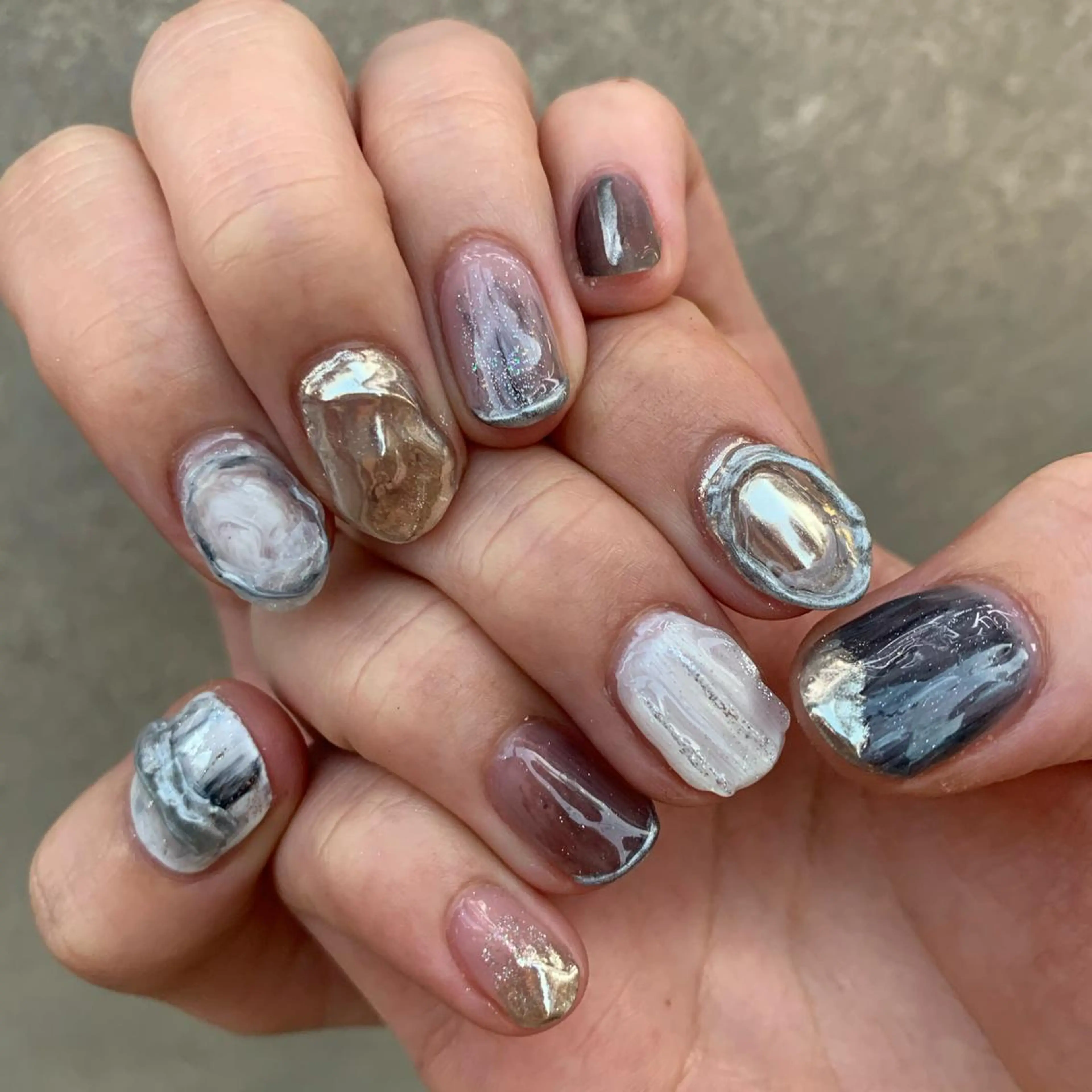 ネイル ハンドネイル 【韓国ヘア・ネイル】 HINATA🍒のネイルデザイン