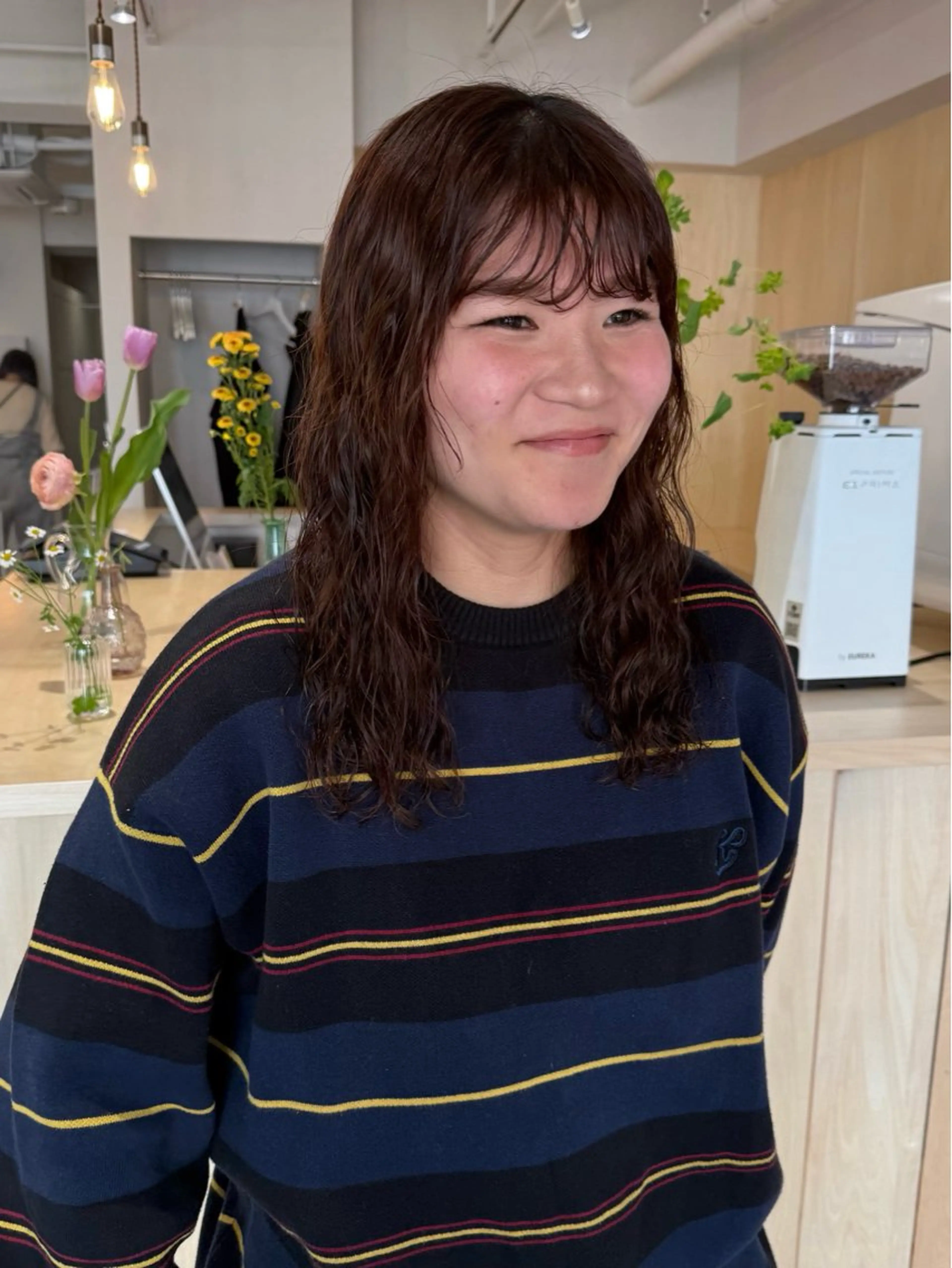 セミロング パーマ fleurir所属・ボブ/パーマ/ r i oのヘアスタイル