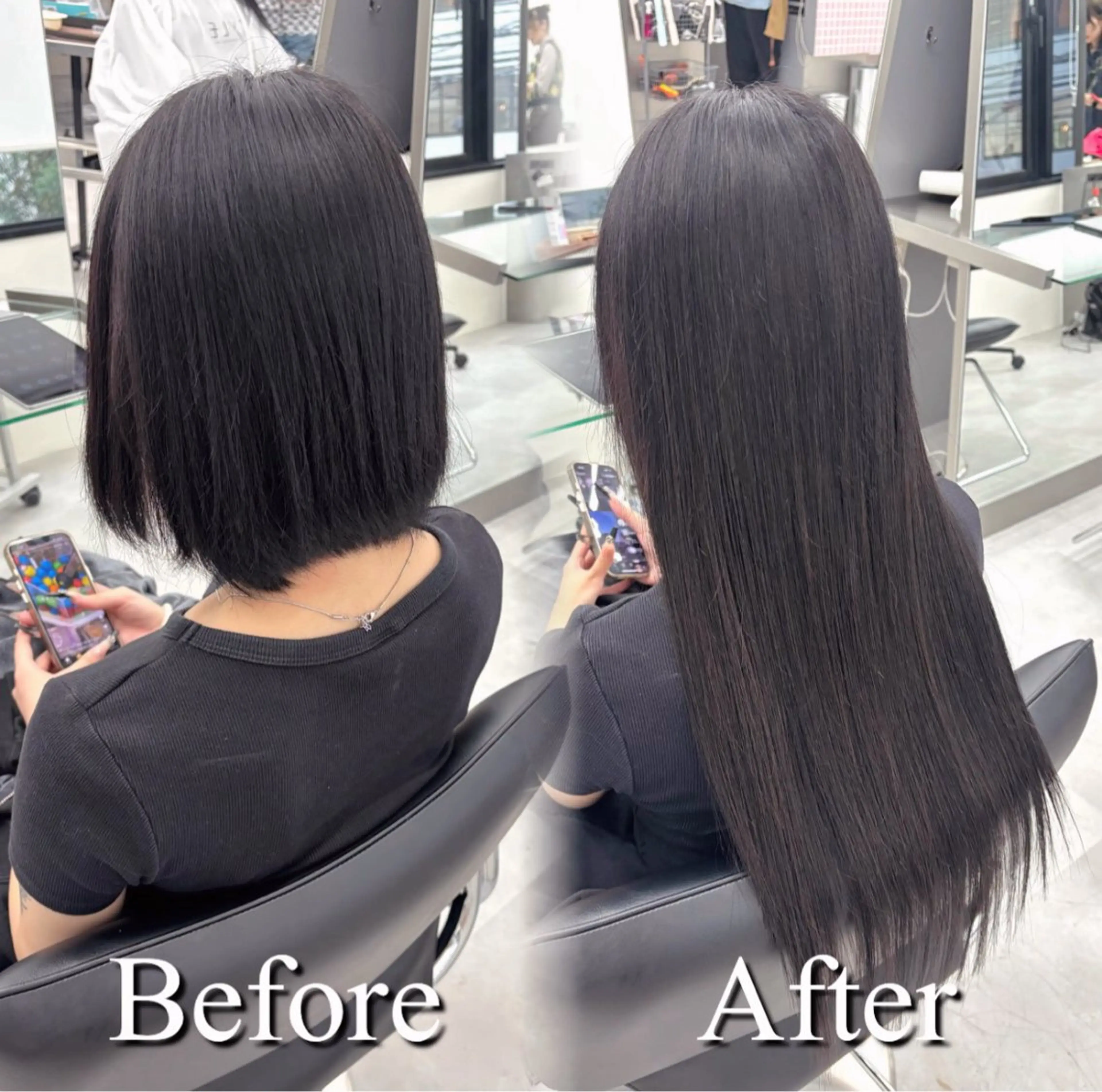 【☀️ご新規様限定☀️】馴染ませカット付き⭐️シールエクステ80本つけ放題🩵の写真