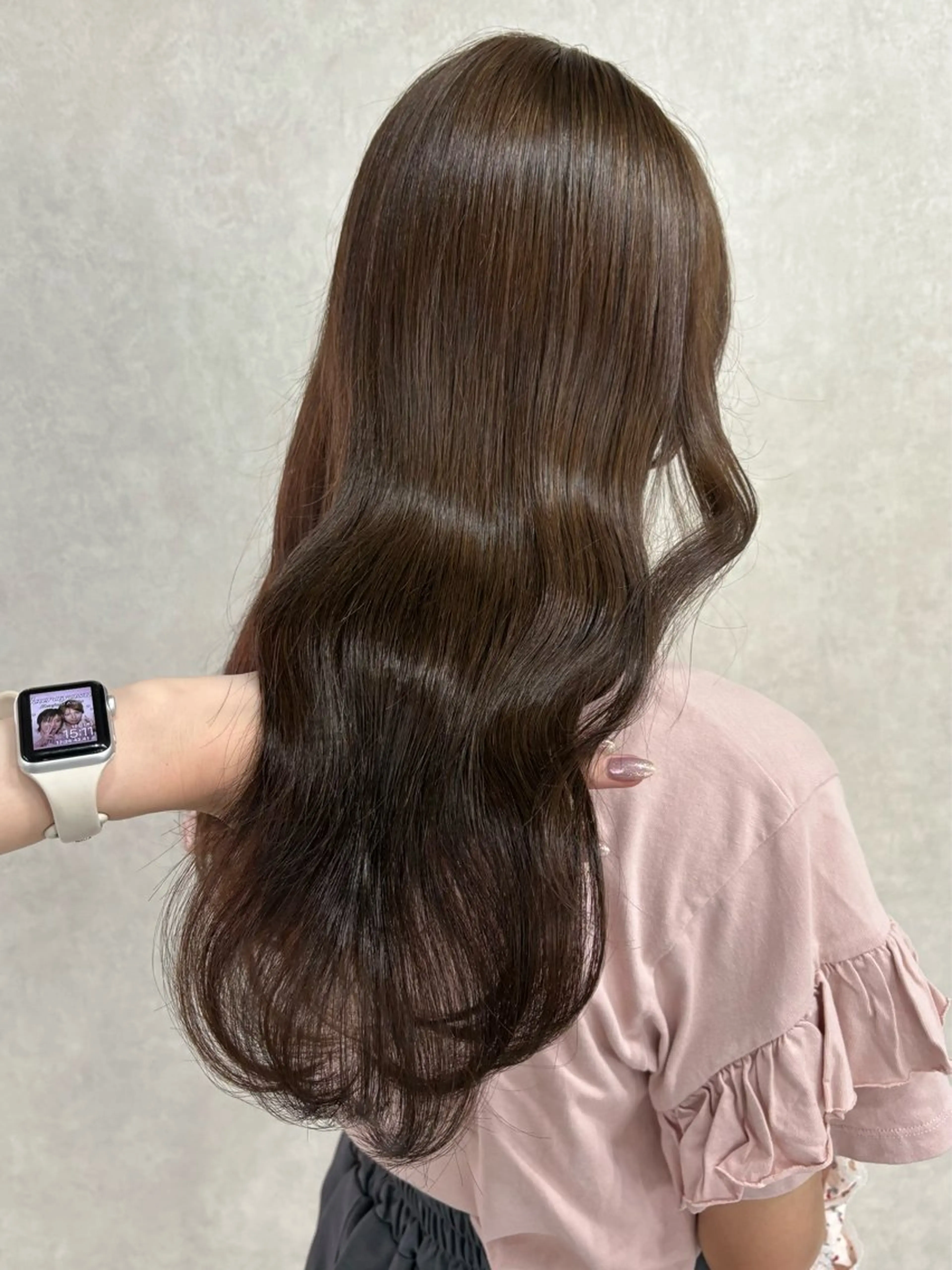 ロング カラー カット ヘアカラー 盛れる顔まわり✨🎀 モテカラー別所好葉のヘアスタイル