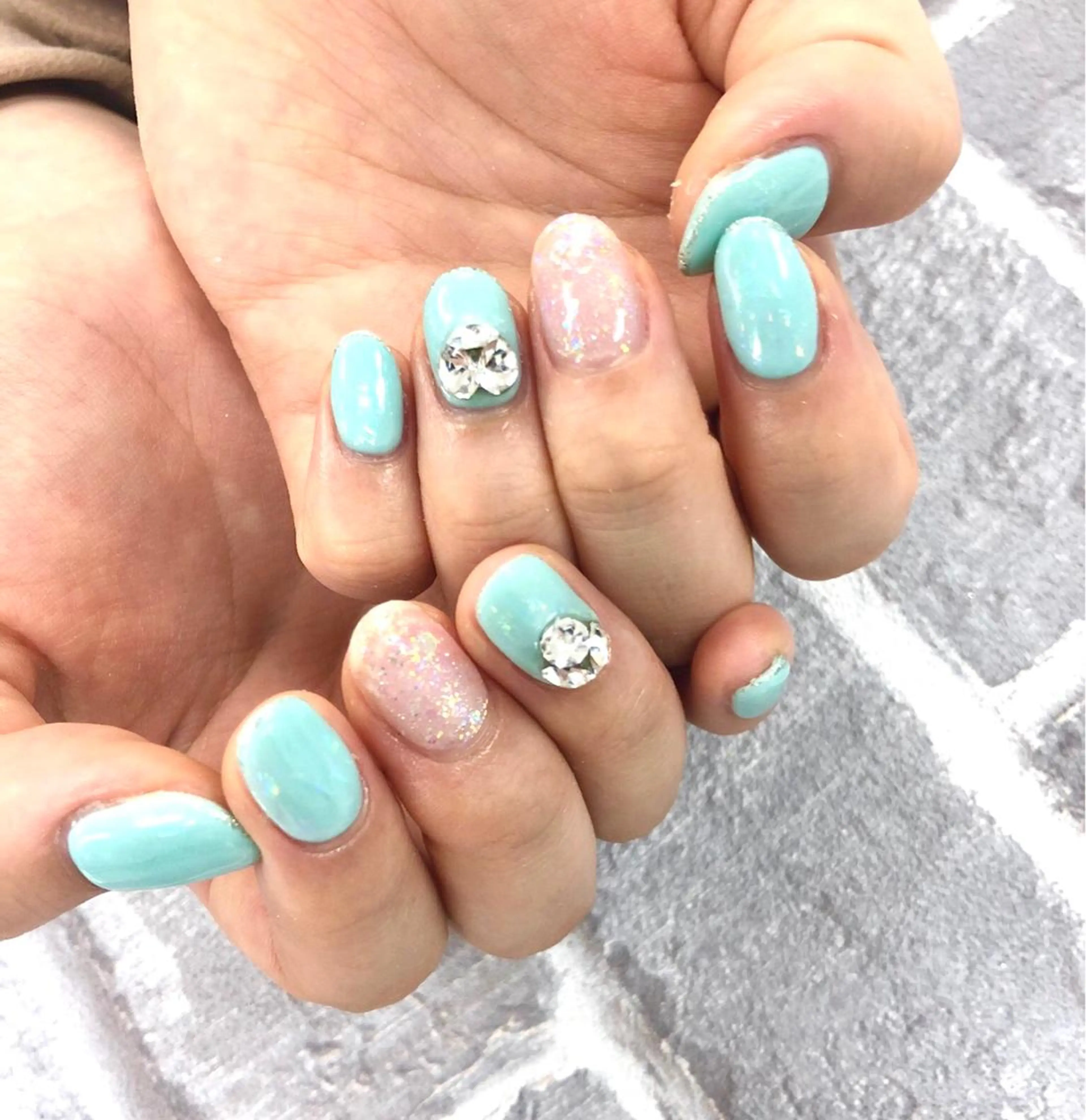 ネイル ブルー Dolce.Nail 柏店のネイルデザイン
