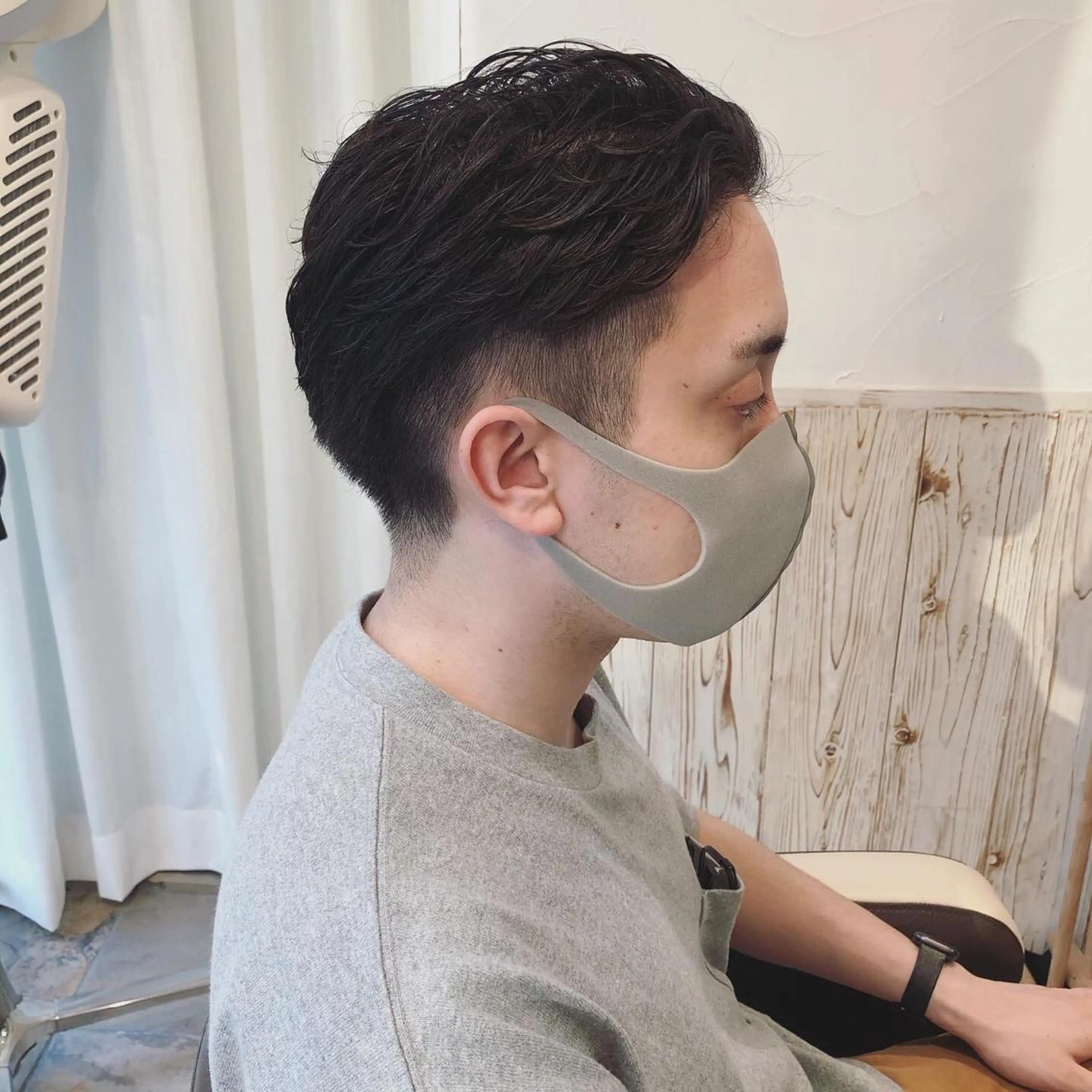 ショート カラー パーマ メンズ カット メンズサロン💈 吉岡陽【中野】のヘアスタイル