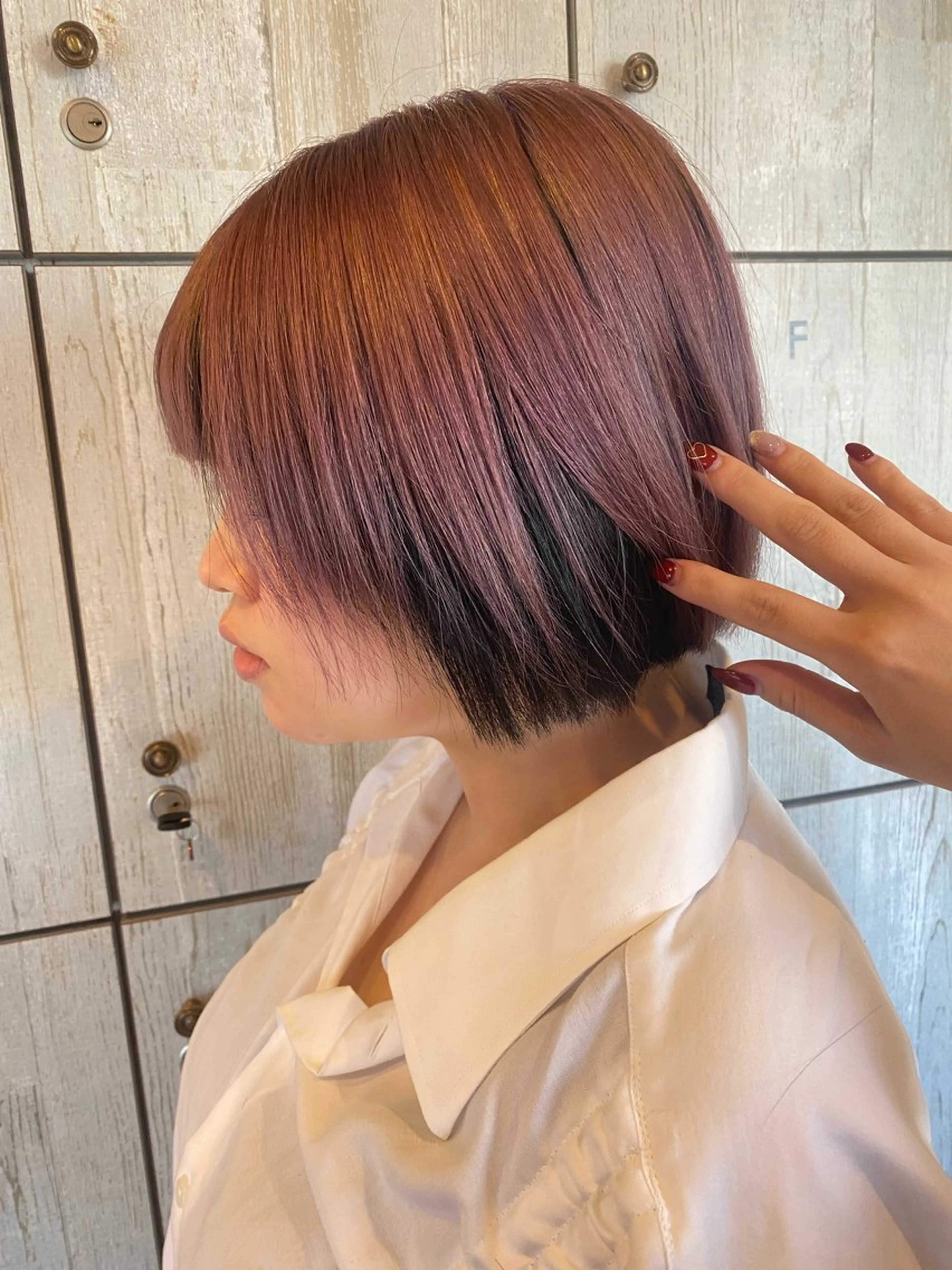 ショート あいさ🤍ムラ無しカ ラー🤍のヘアスタイル