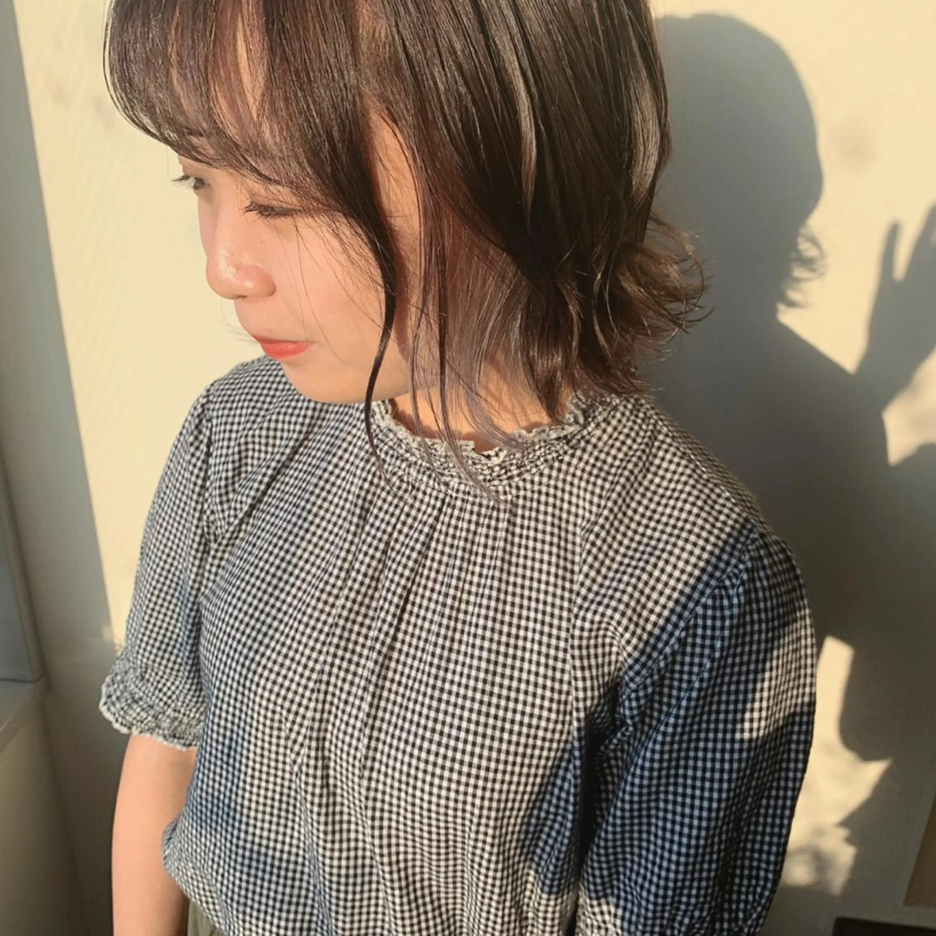 ショート カラー ベージュカラー グレージュ インナーカラー ホワイトベージュ ボブウルフ／ボブ Satsuki【名駅のヘアスタイル