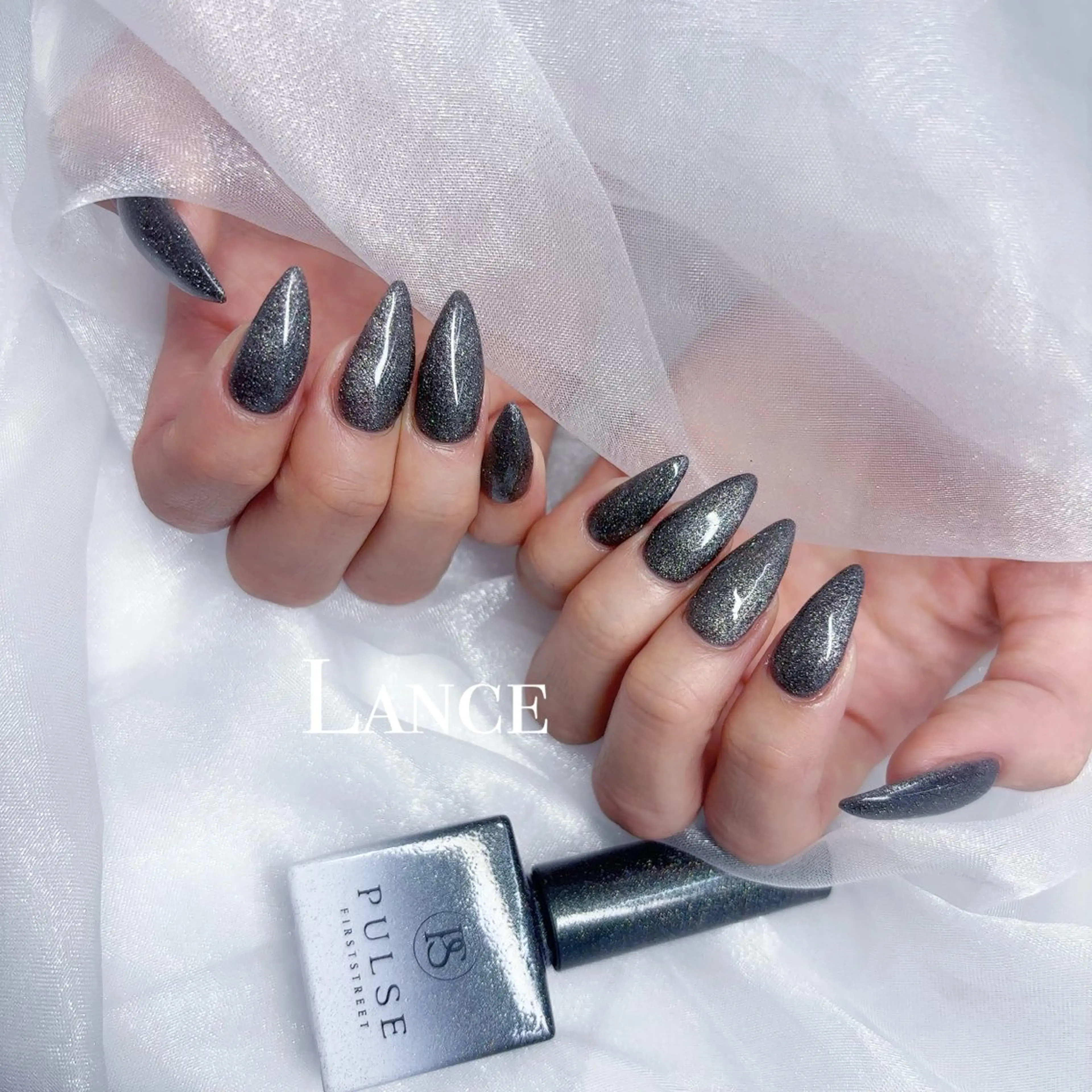 ネイル 韓国ネイル ワンホンネイル 冬ネイル ハンドネイル Lance nailのネイルデザイン
