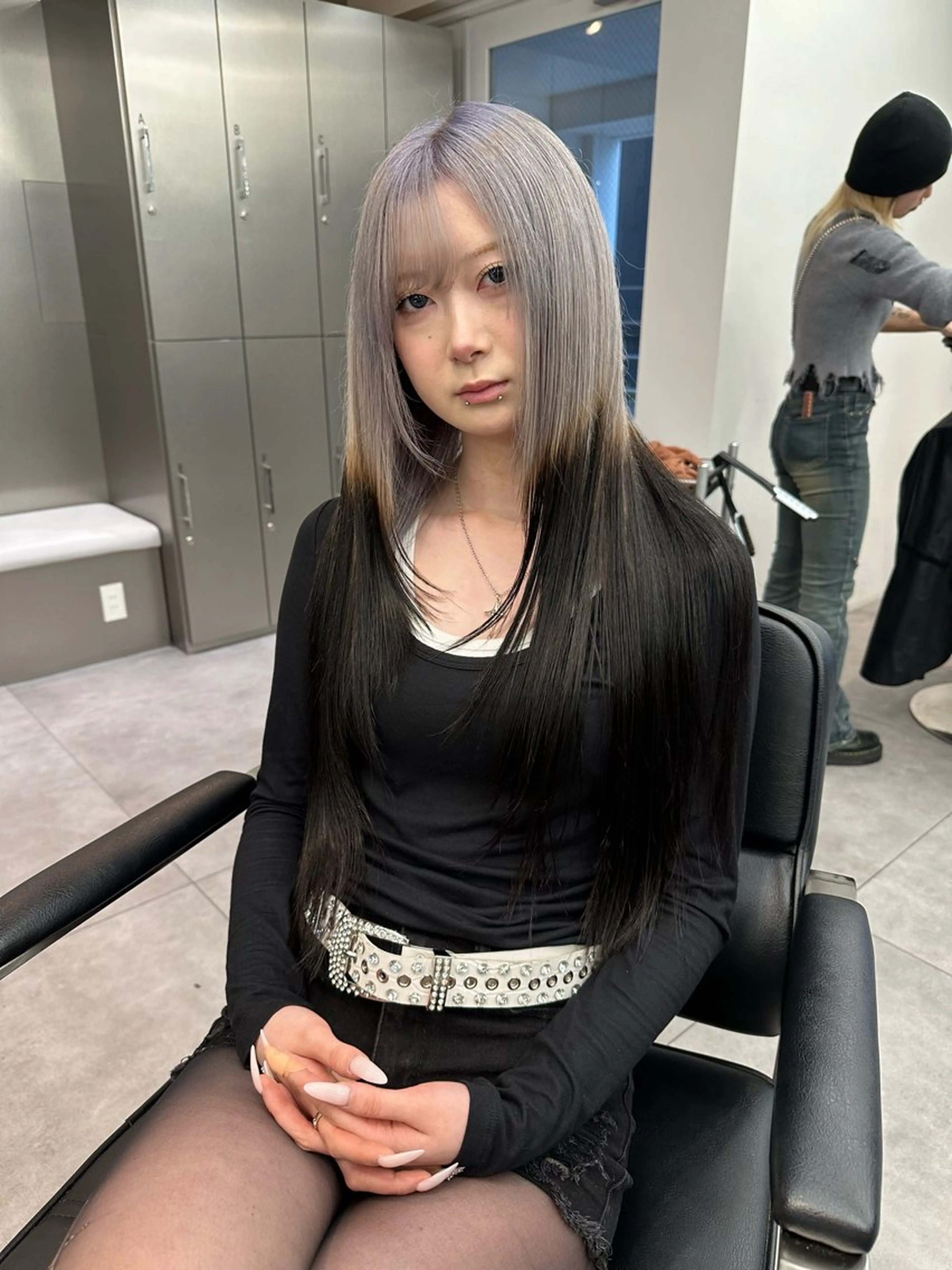 ロング カラー ヘアカラー ハイトーン/デザイン カラー／悠斗のヘアスタイル