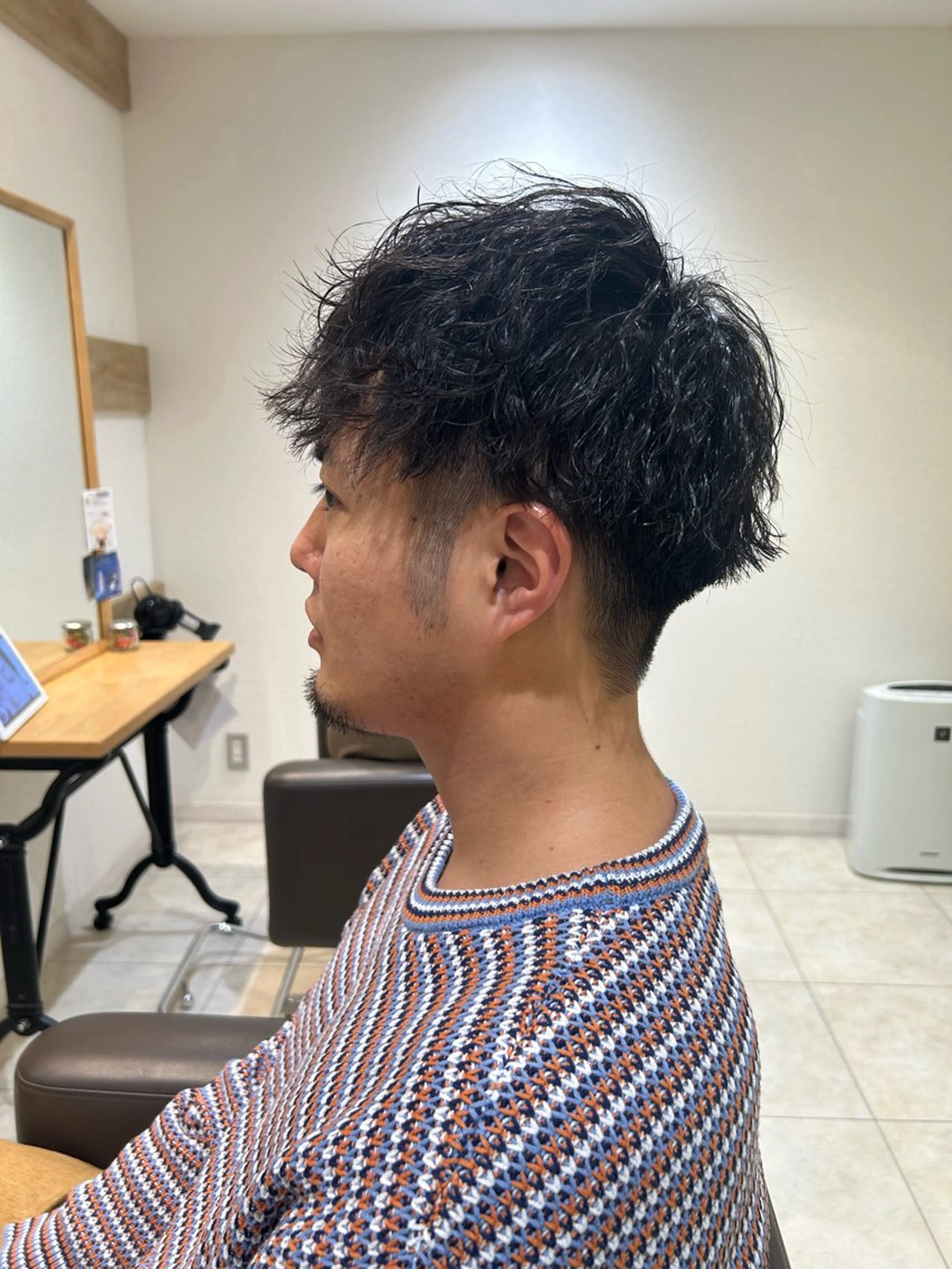 パーマ メンズ Nonoka 当日予約歓迎のヘアスタイル