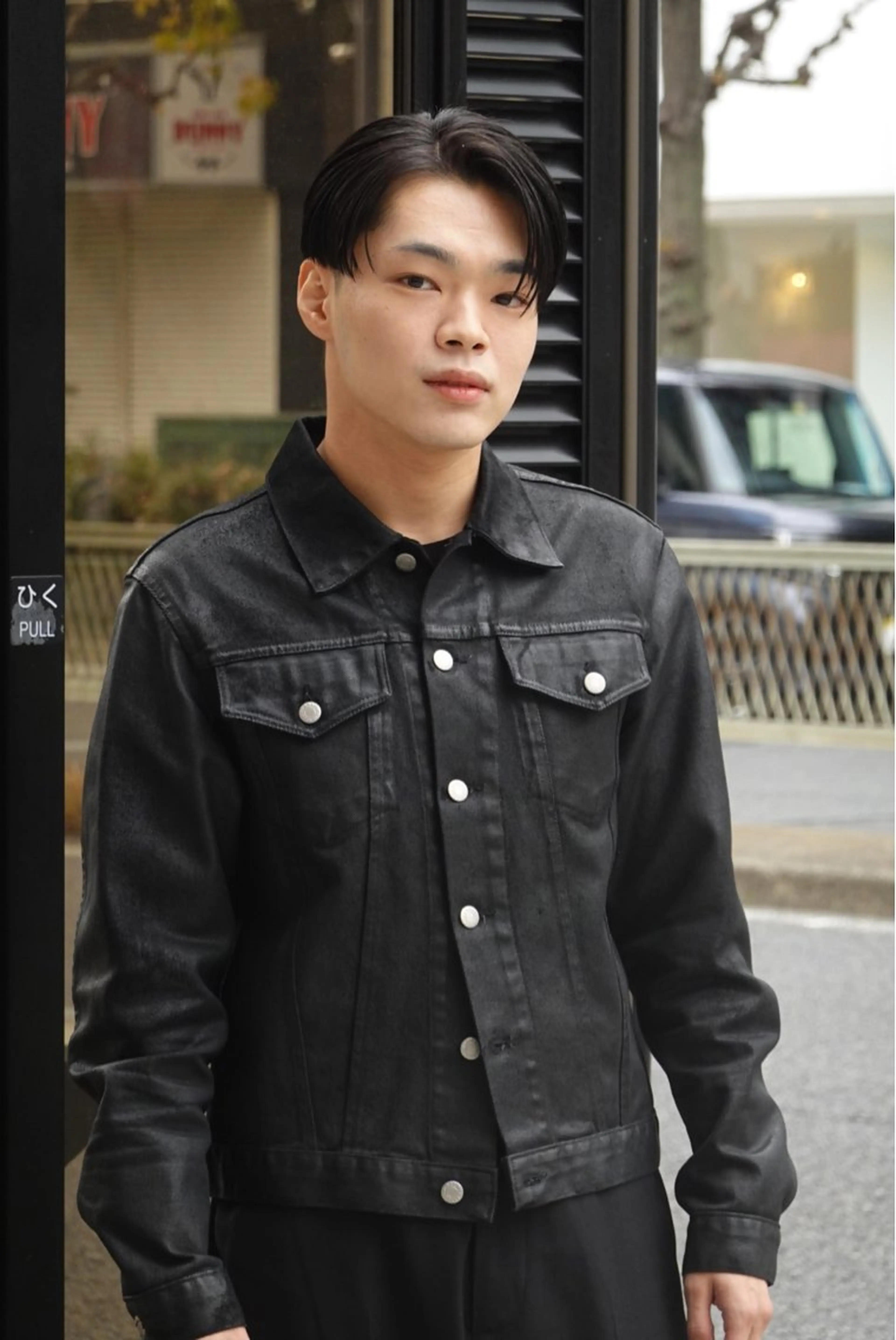 ショート メンズ センターパート メンズカット/パーマ /ユアサシュンスケのヘアスタイル