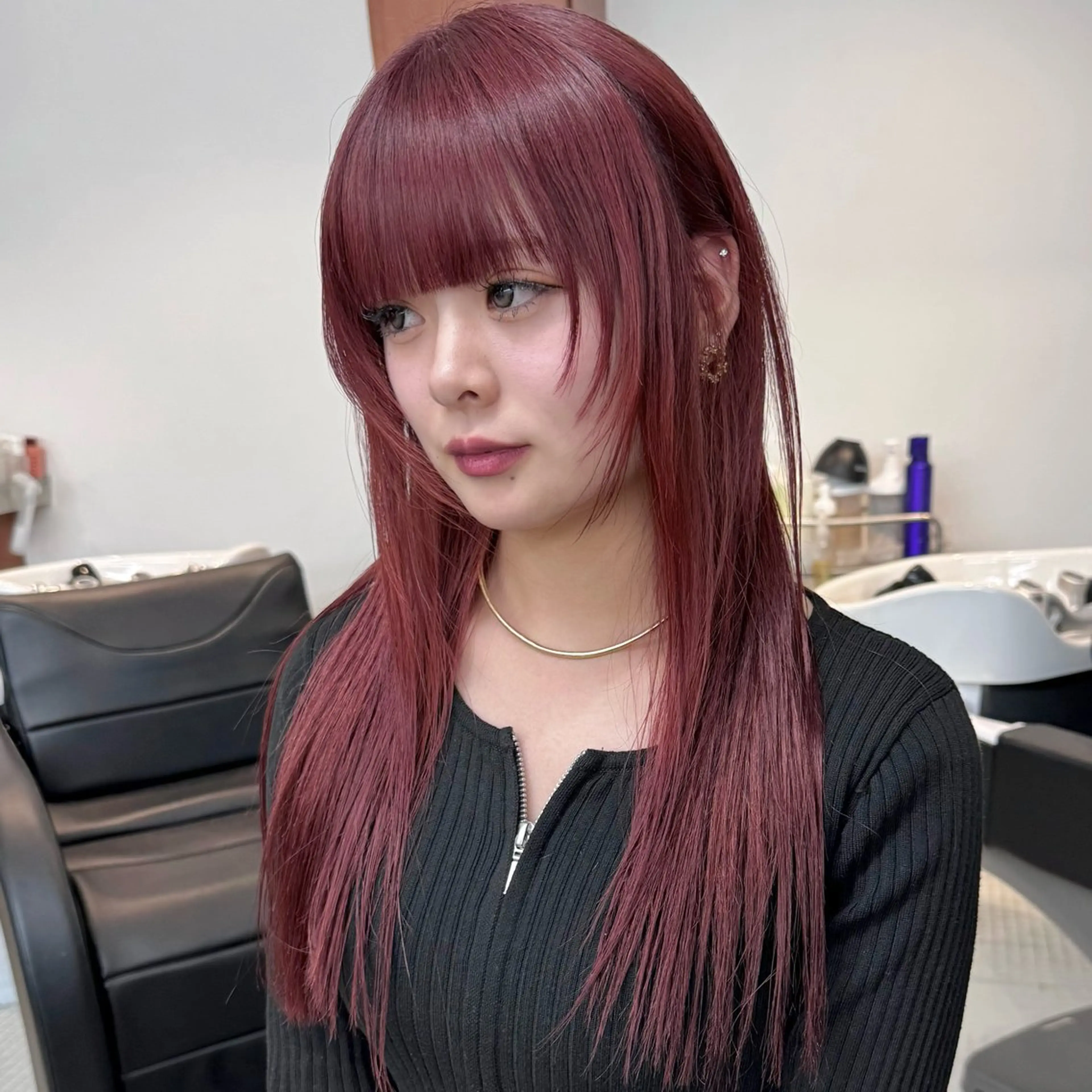 ロング カラー ヘアカラー トリートメント エクステモデル募集 💗大阪梅田/川上のヘアスタイル