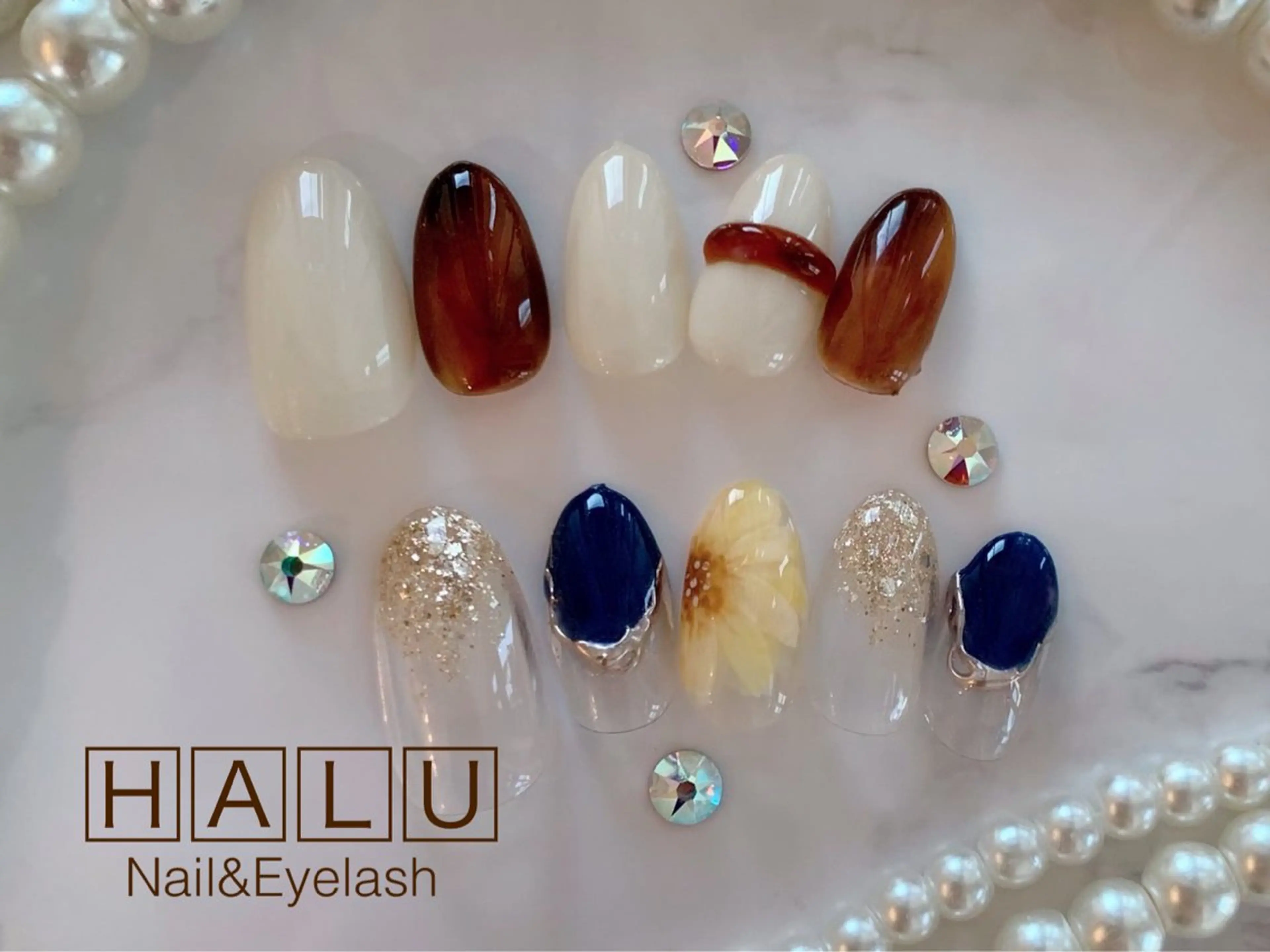 ネイル アートネイル シンプルネイル HALU ハルのネイルデザイン