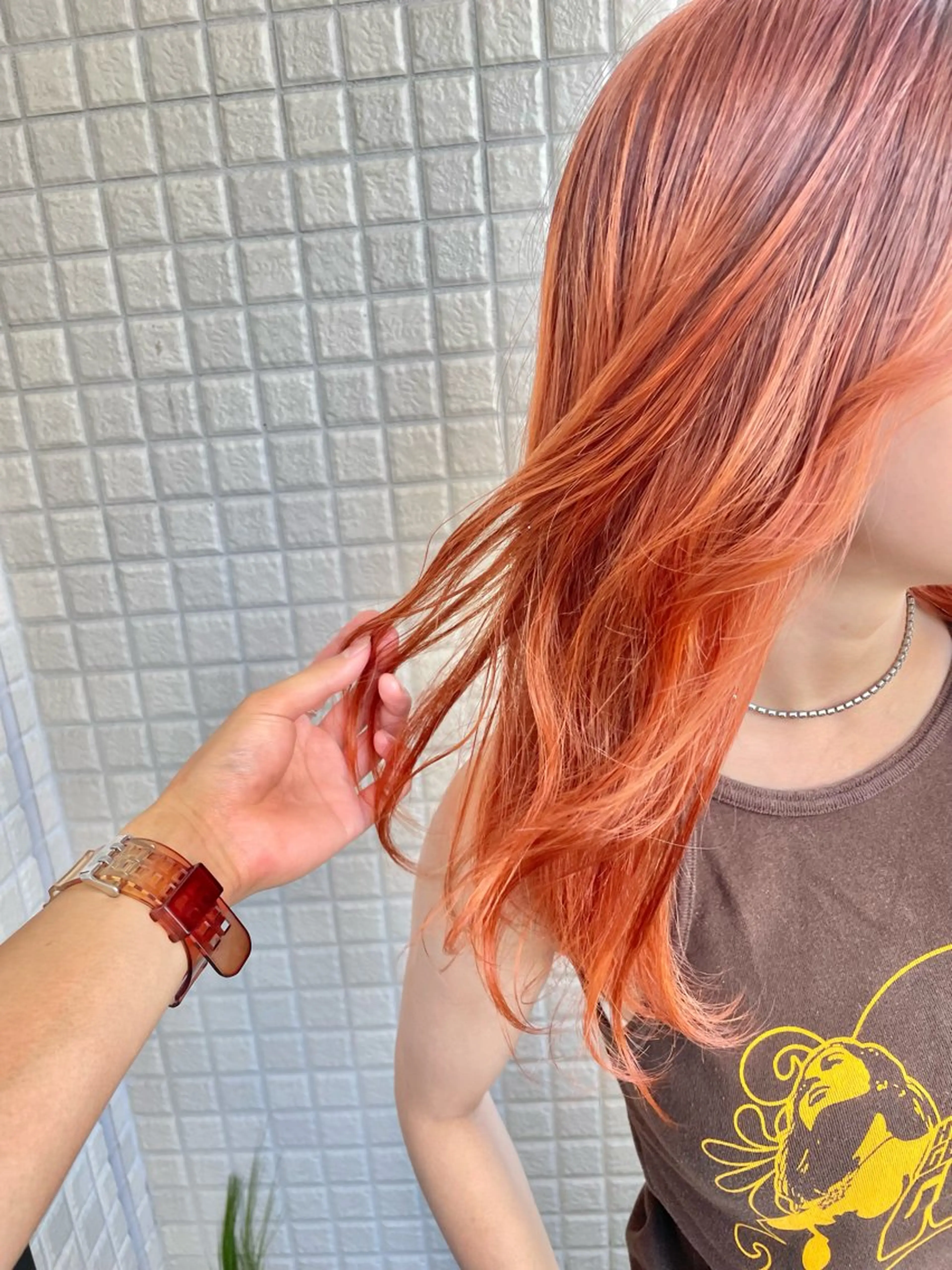 ロング カラー ヘアカラー トリートメント ブリーチ/ハイトーン 🌏💊RAINEのヘアスタイル