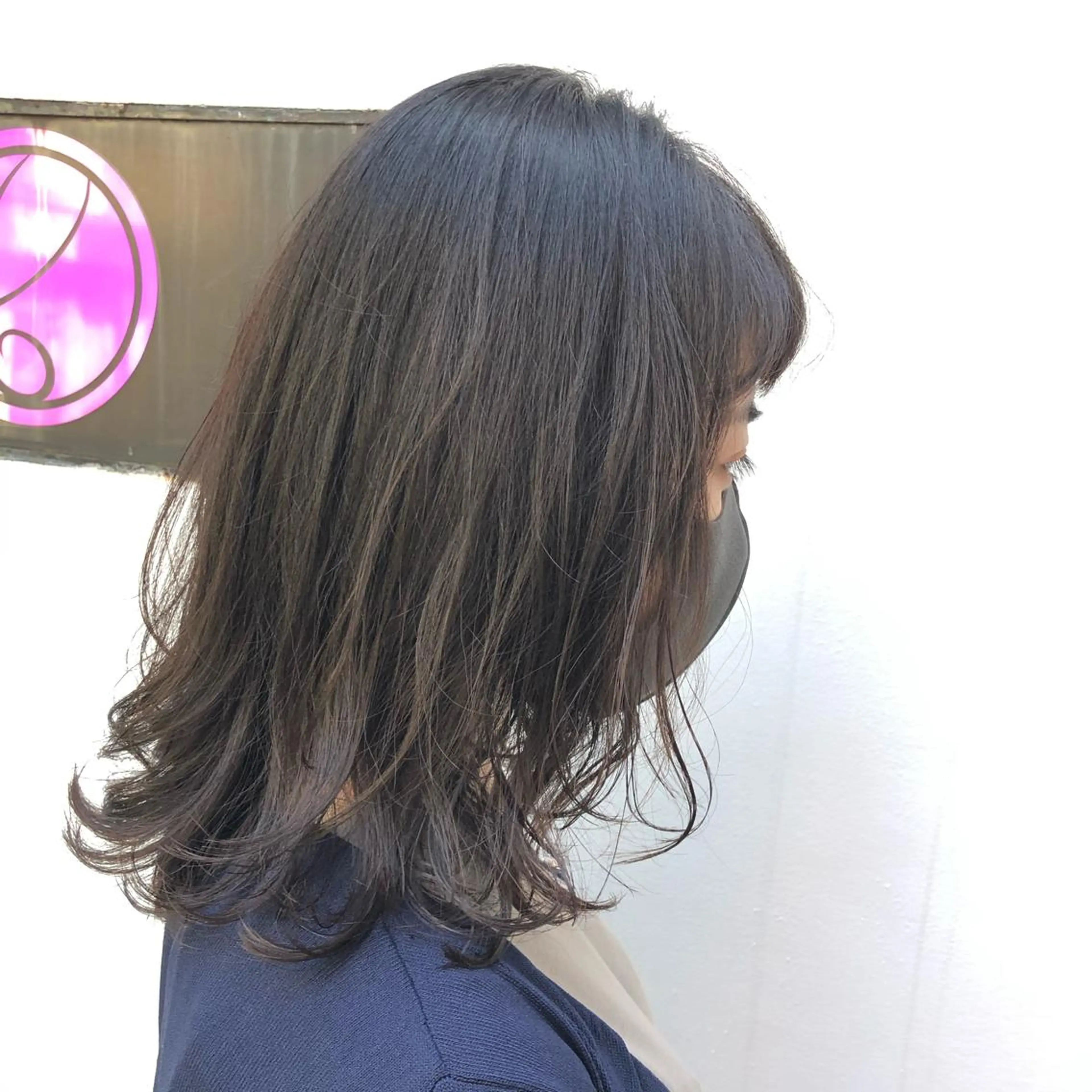 ミディアム ミディアムパーマ 大竹 美月のヘアスタイル