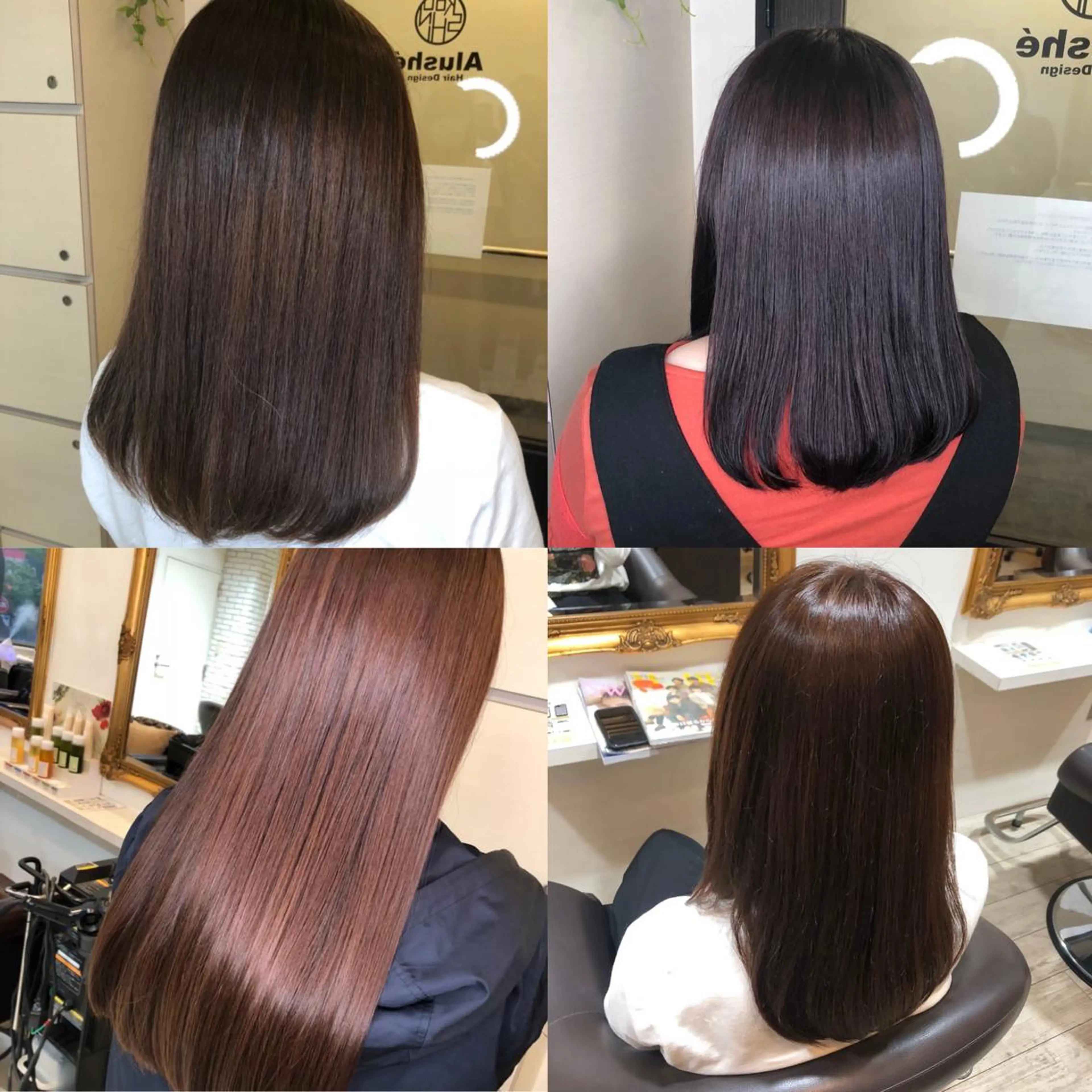 ミディアム カラー 平原 ミレイのヘアスタイル