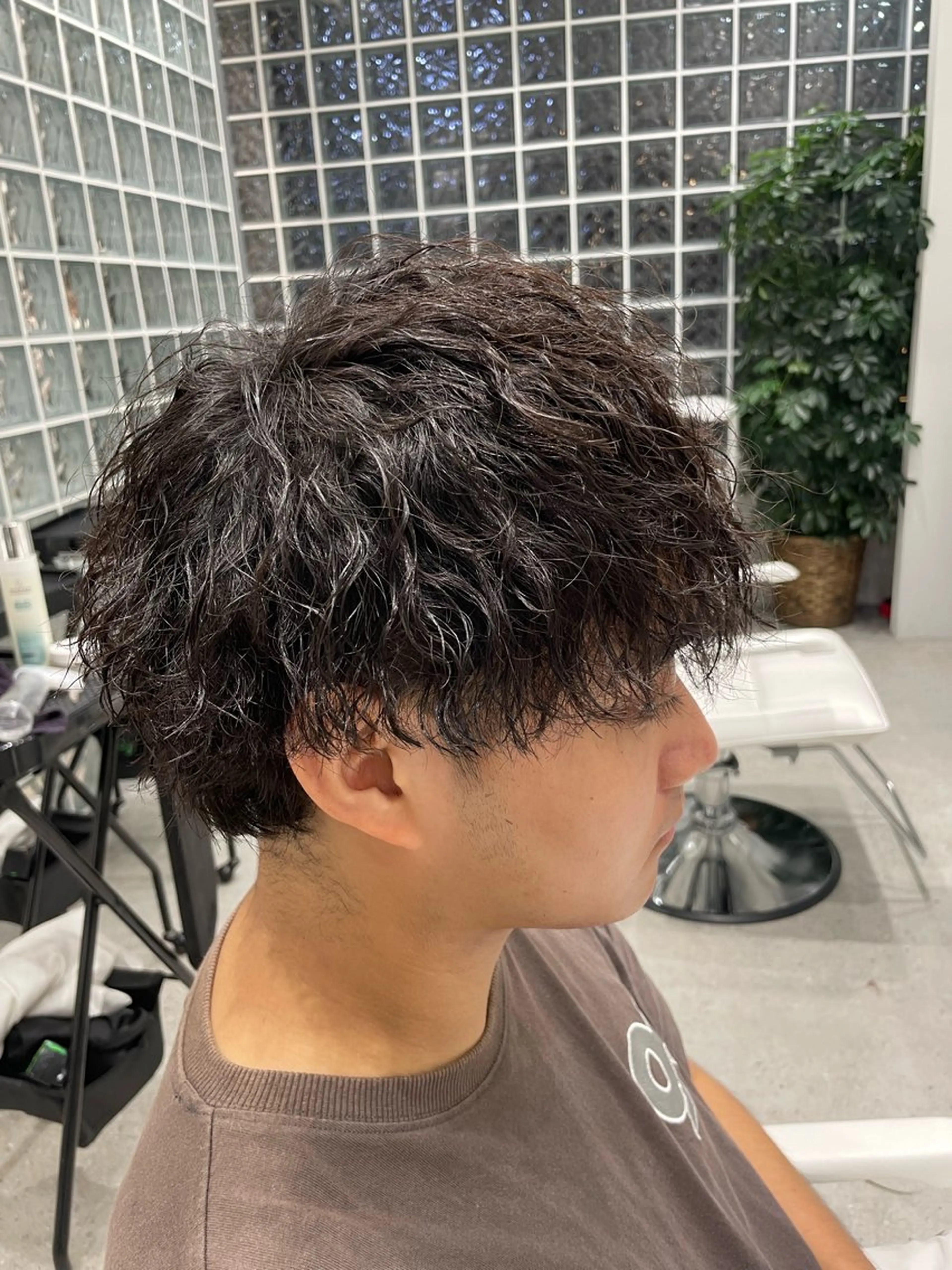 パーマ メンズ 無料ショートモデル 募集中❗️秋山ひらいのヘアスタイル