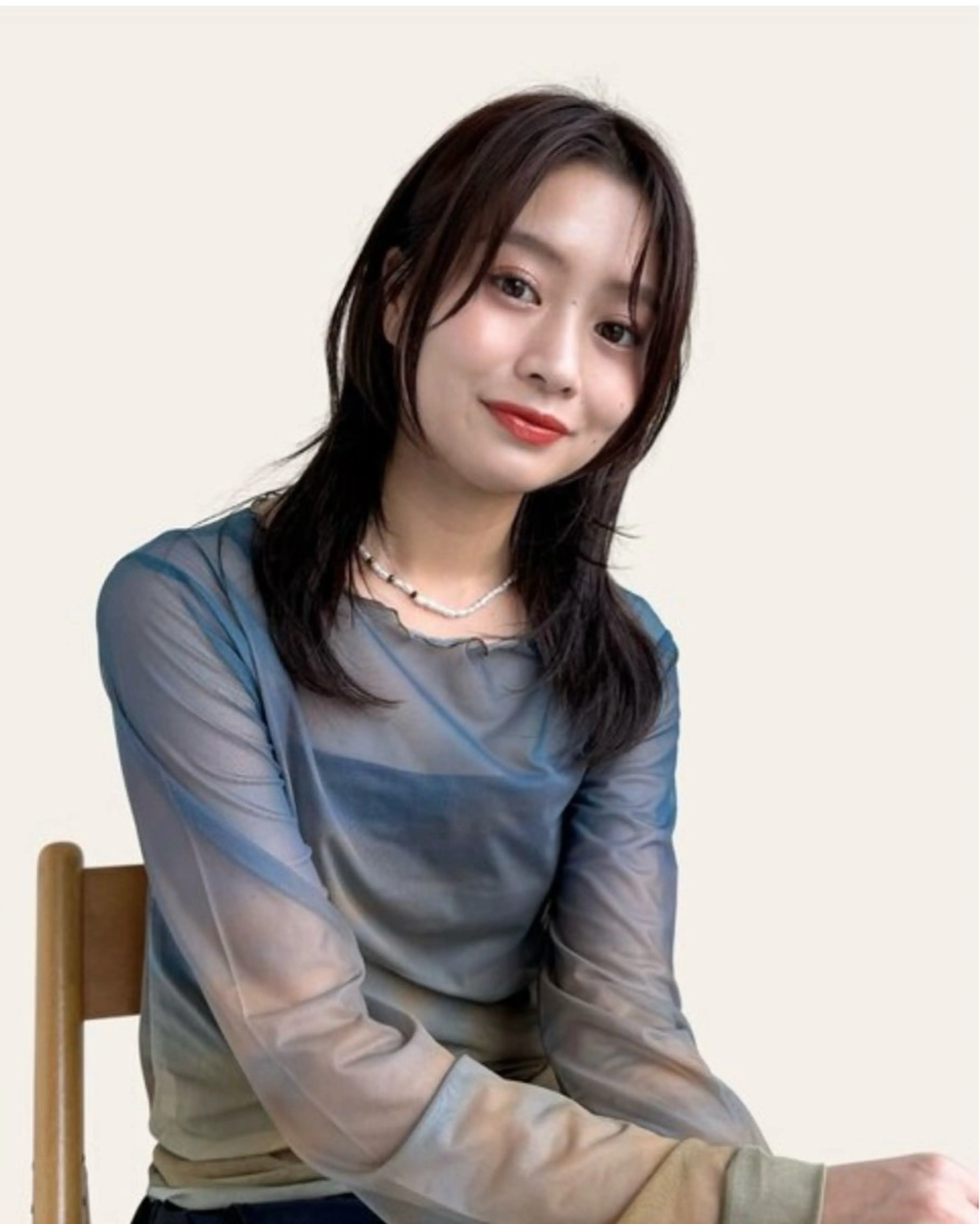 カット+透明感カラー+トリートメント ¥9,000［顔周り／前髪カット／韓国］の写真