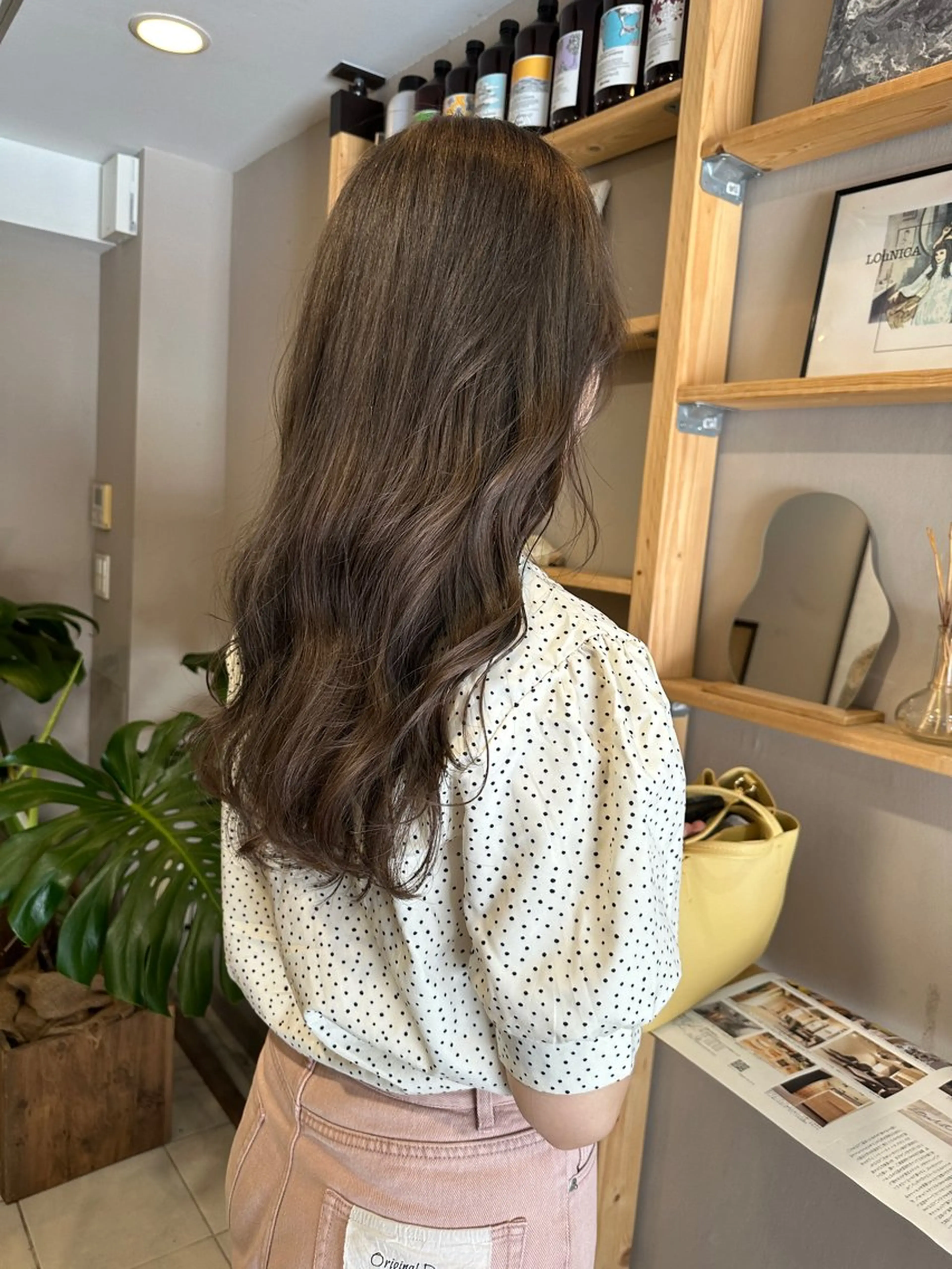 ロング カット ヘアカラー トリートメント 金ウンス 銀座/髪質 改善×デザインカラーのヘアスタイル